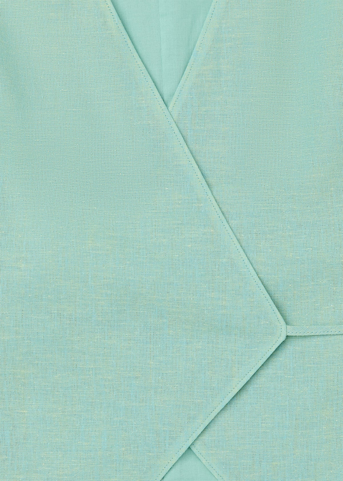 Mint Wrap Front Tie Waistcoat