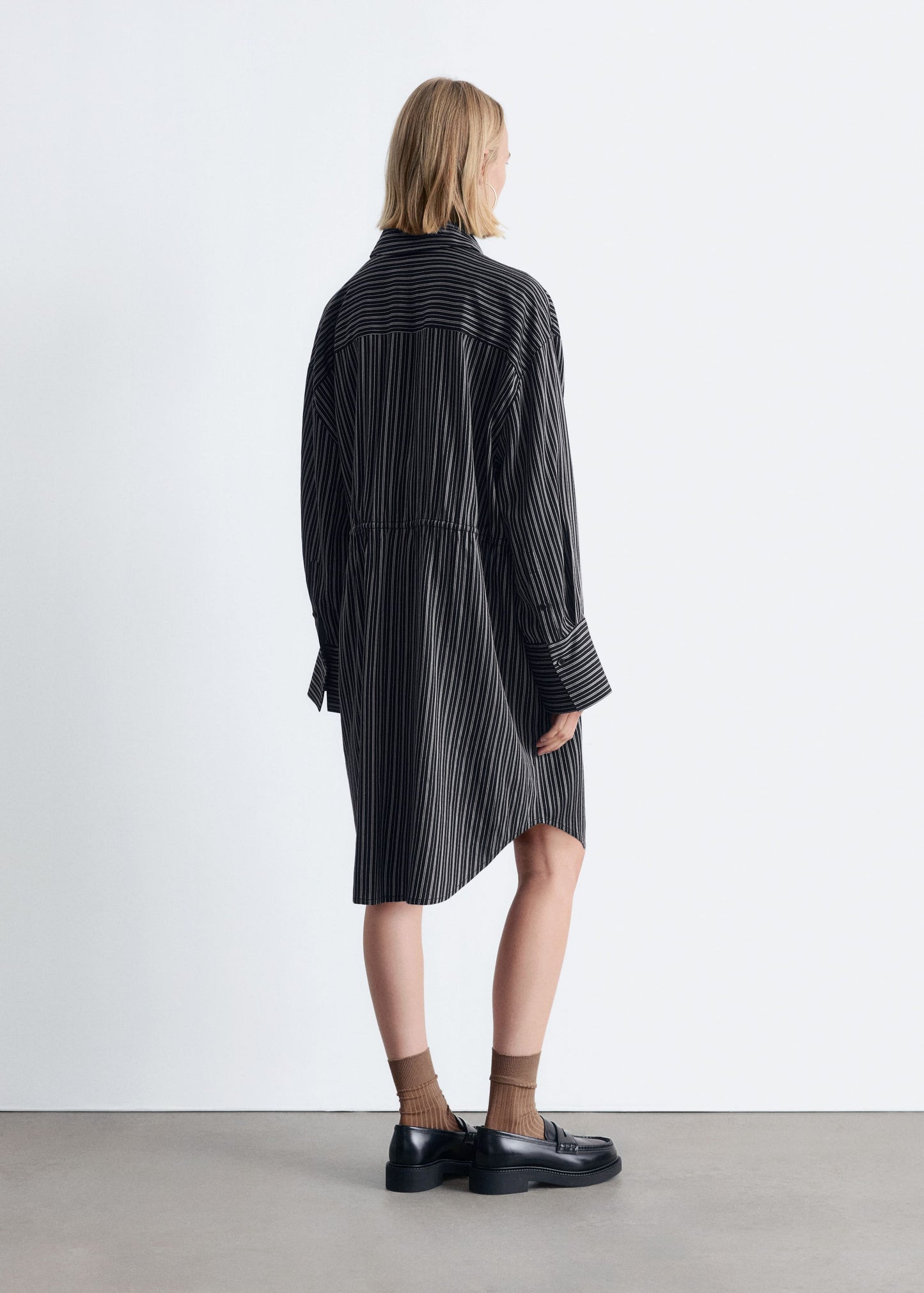 Oversized Mini Shirt Dress