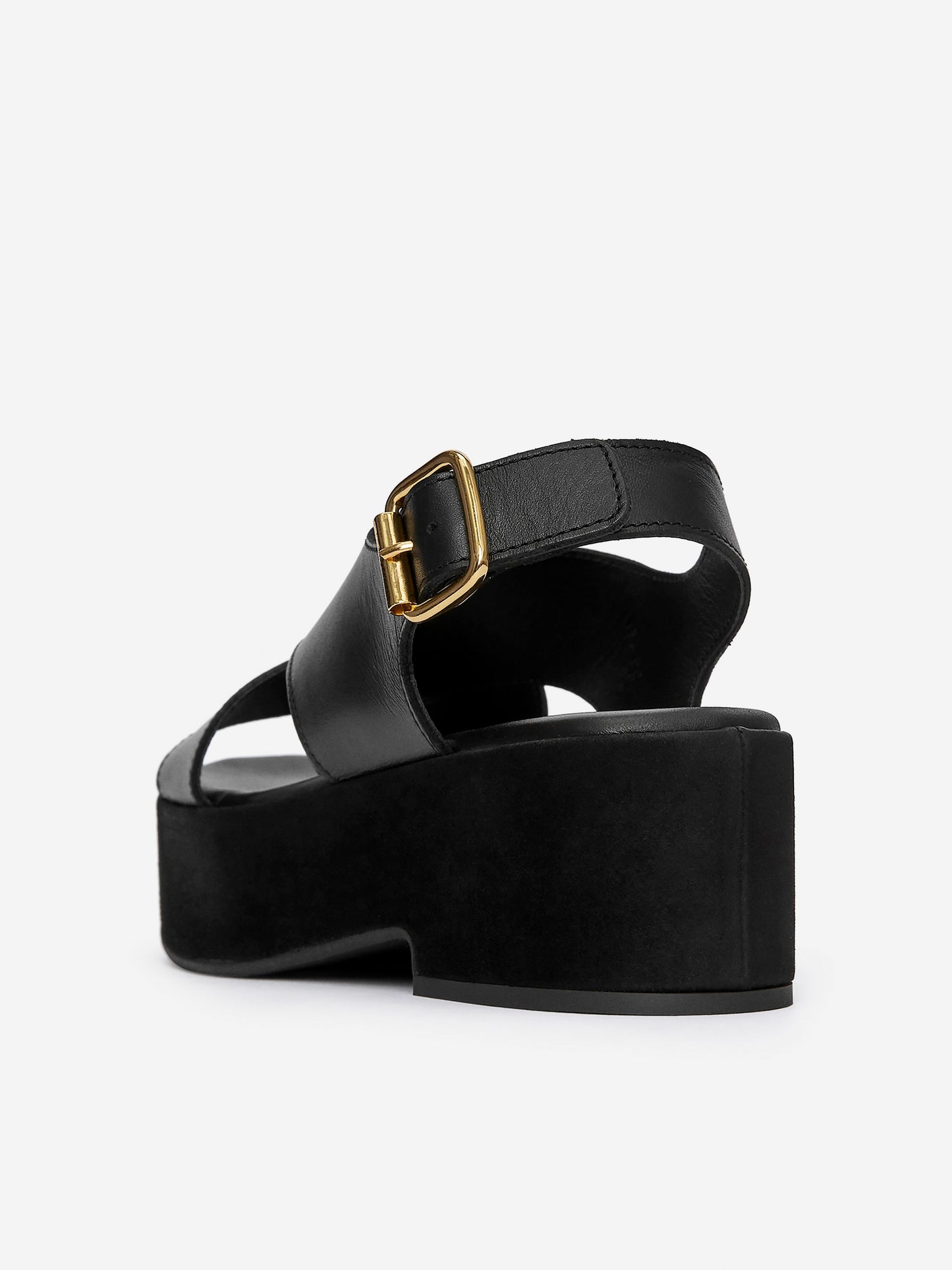 Leather Wedge Sandals