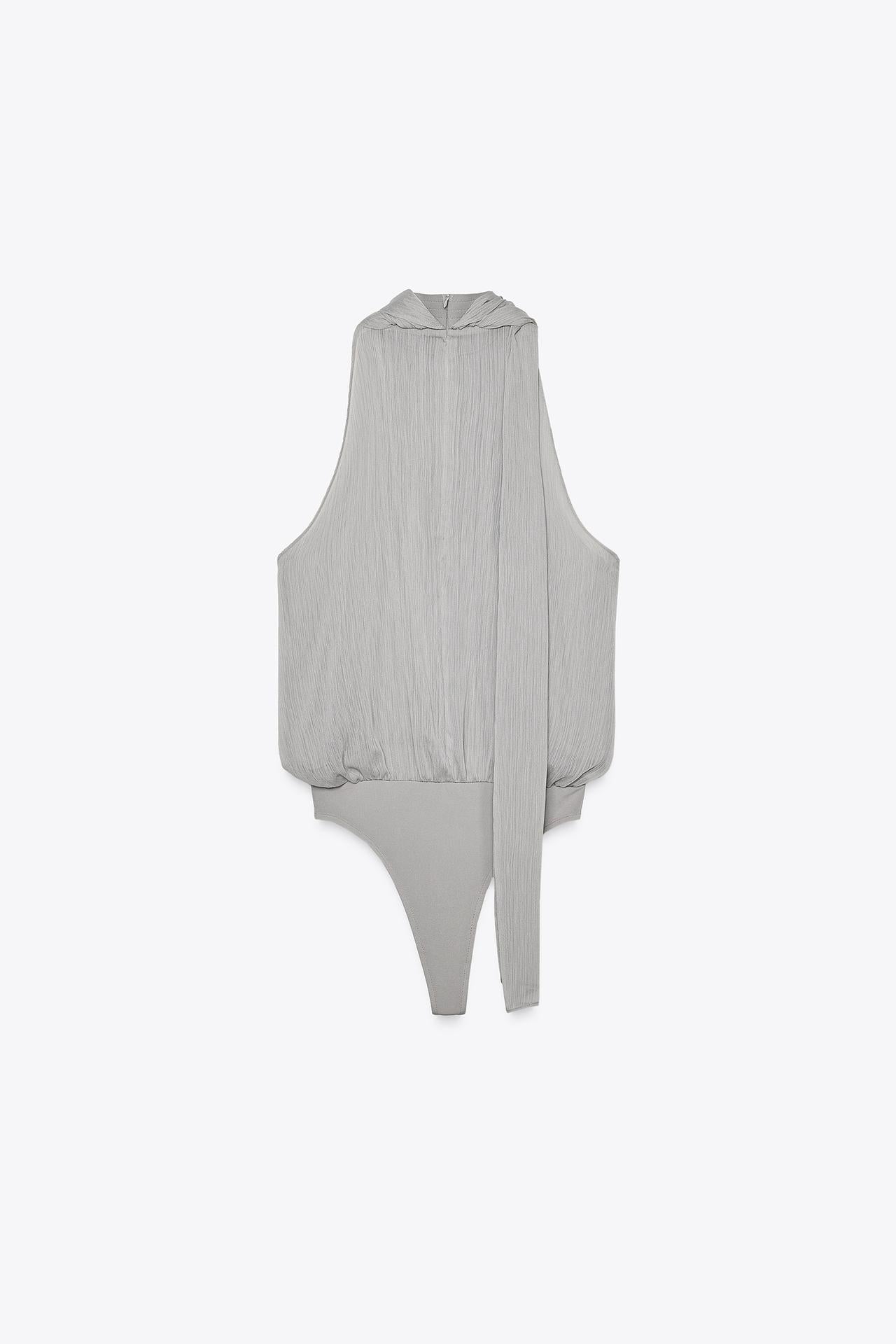 Chiffon Bodysuit with Tie