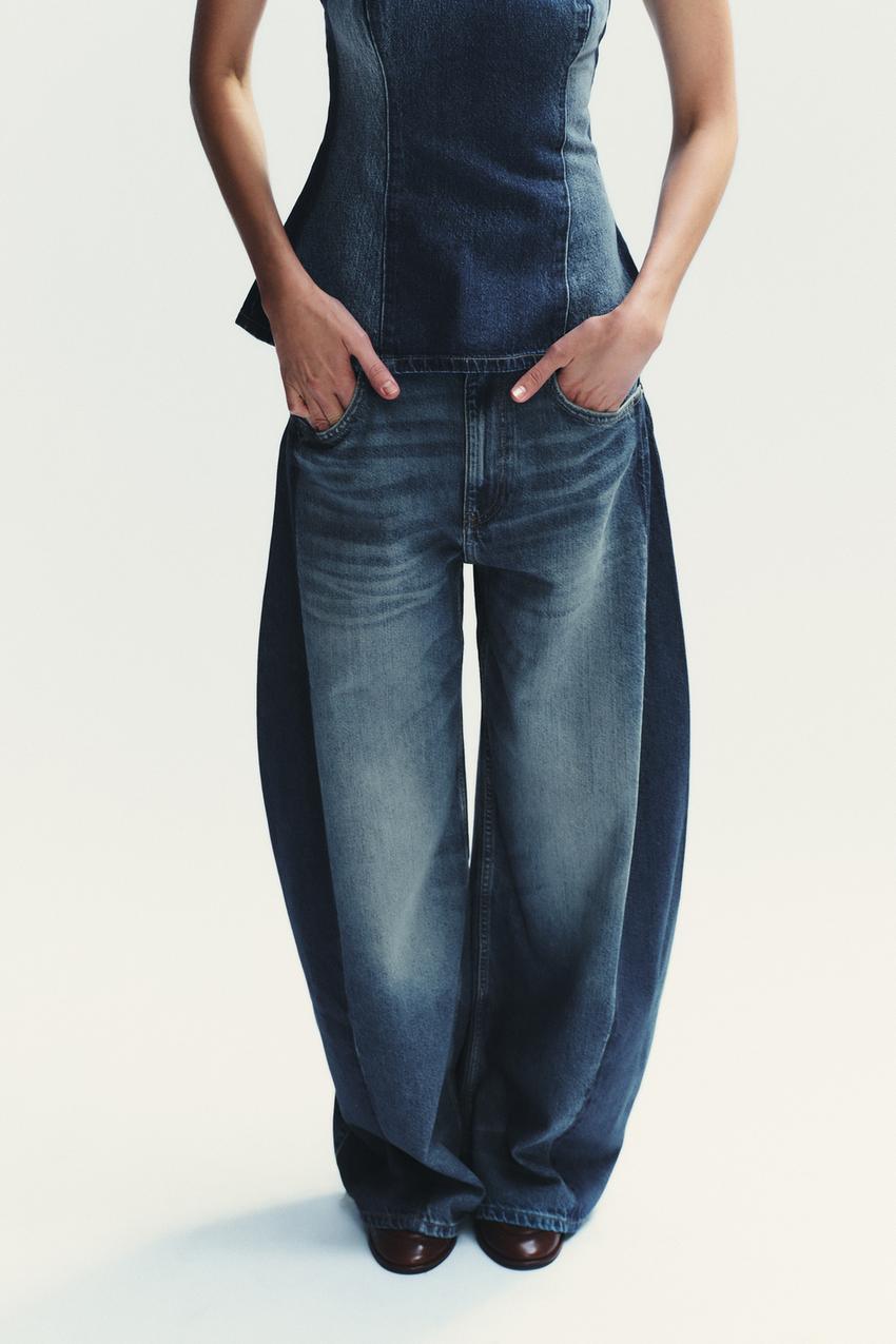 High-Waist Oversize Balloon Jeans