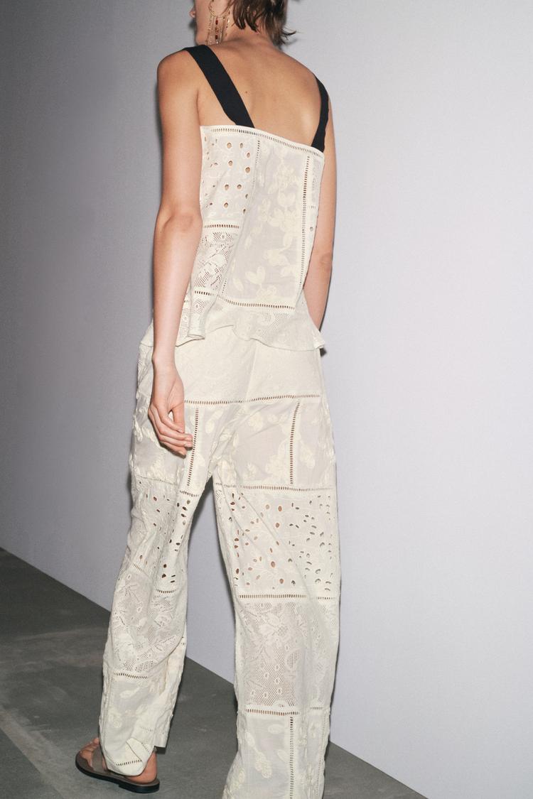 ZW Collection Patchwork Embroidered Top