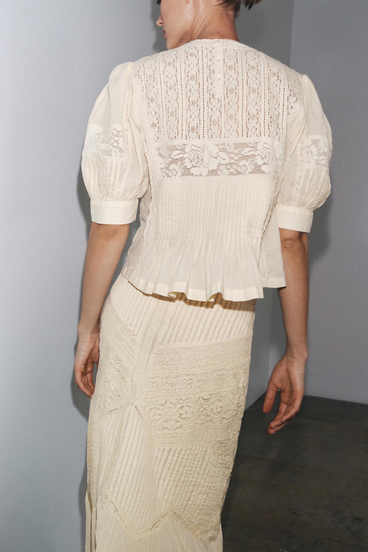 ZW Collection Lace Midi Skirt