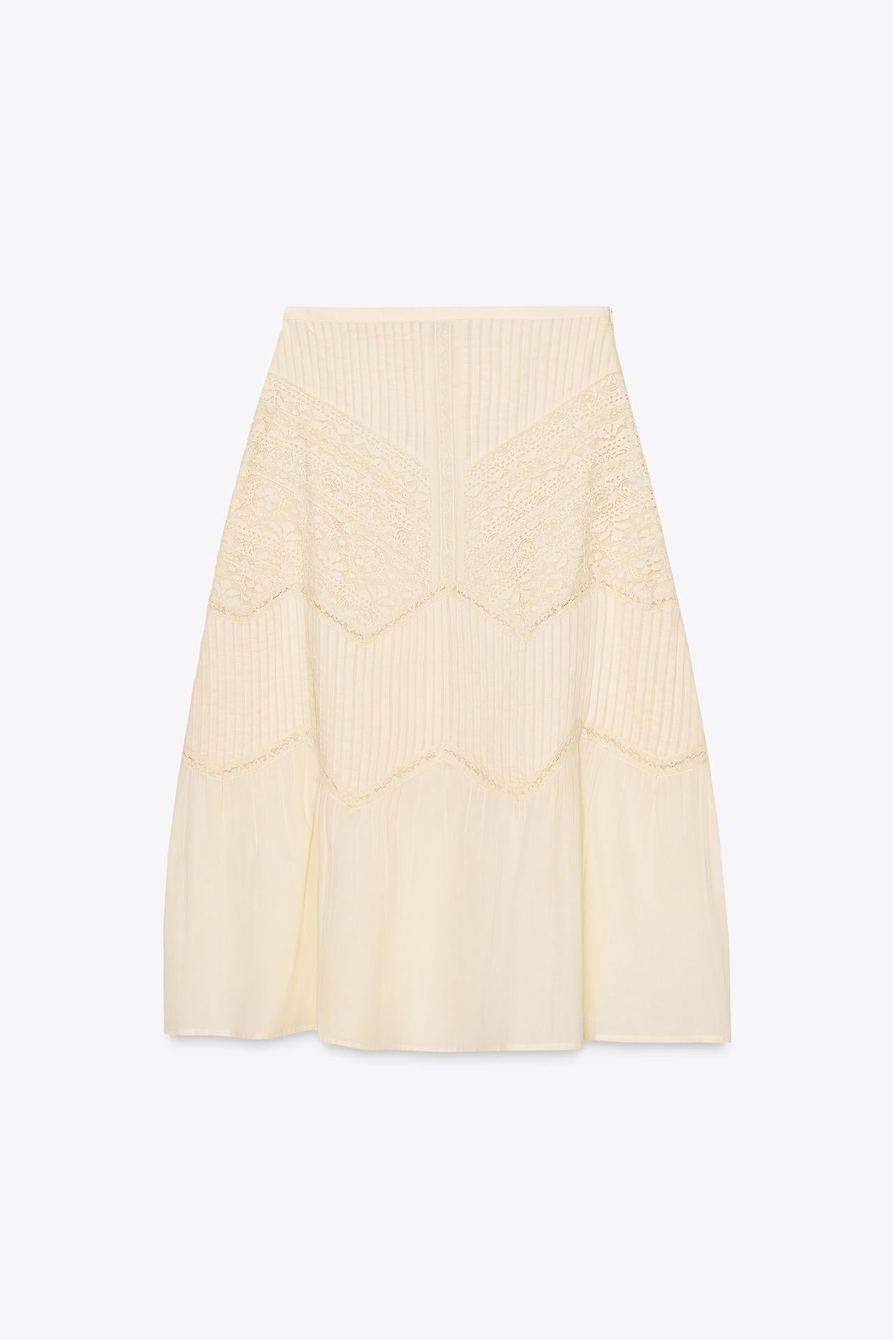 ZW Collection Lace Midi Skirt