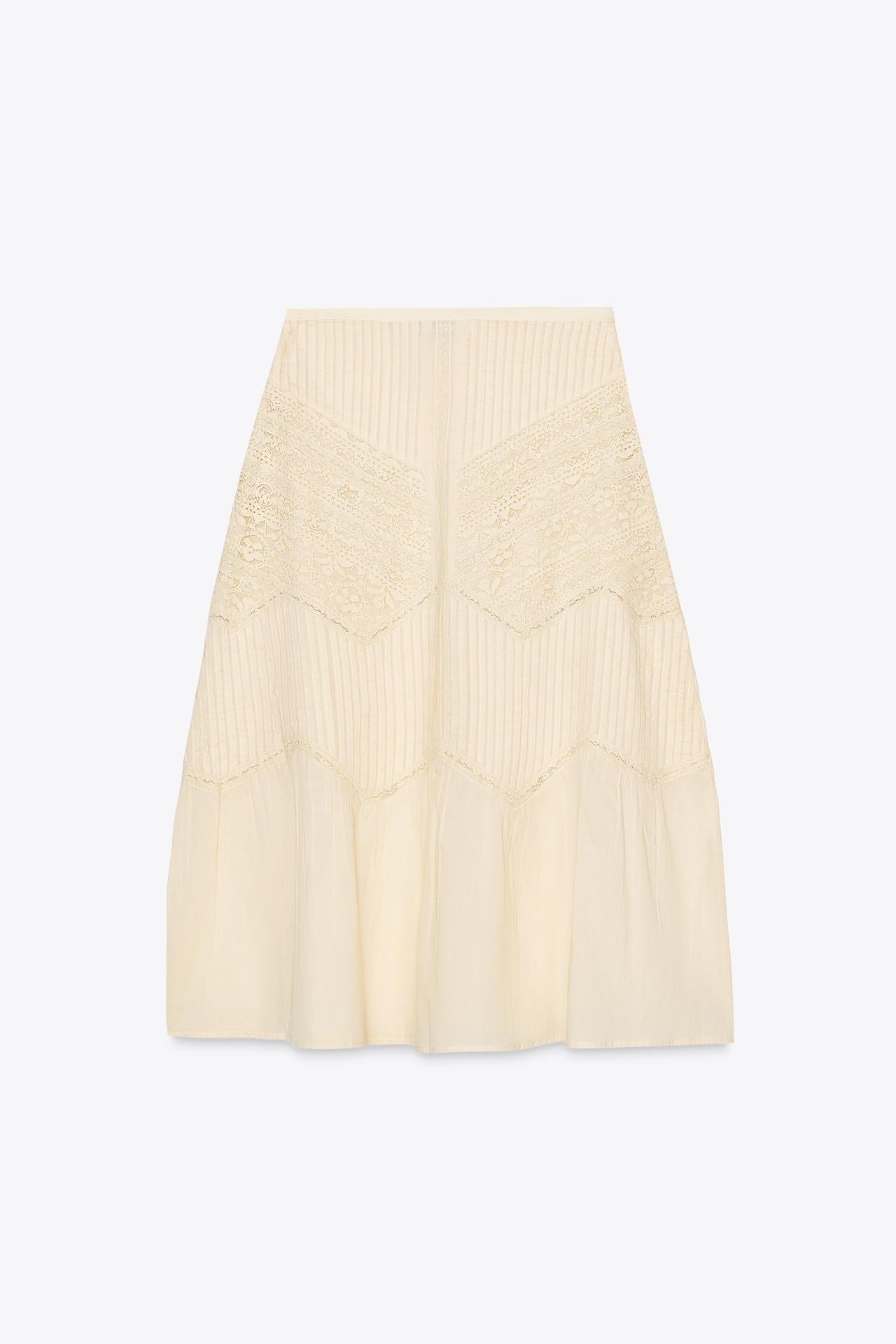 ZW Collection Lace Midi Skirt
