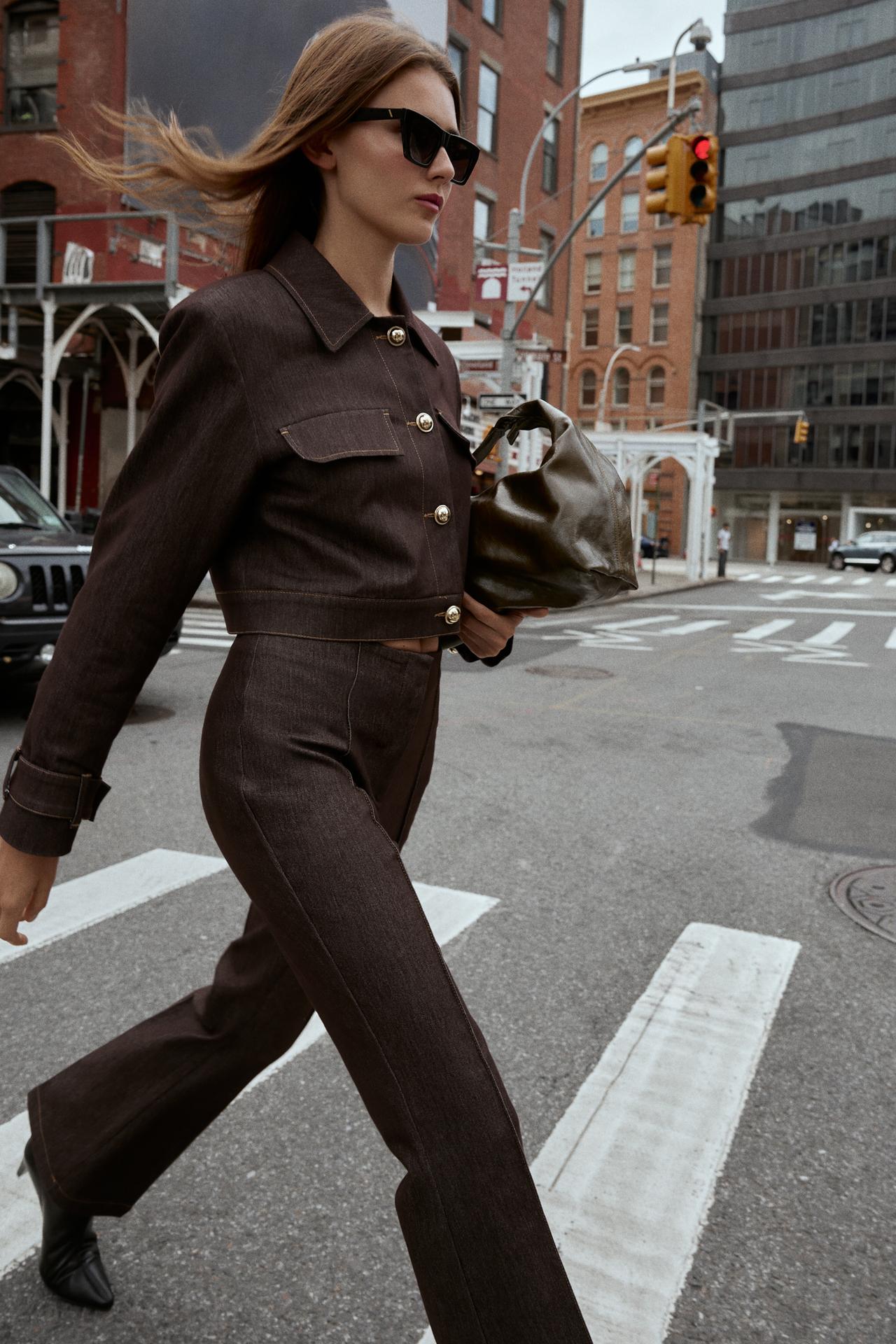 Contrast Stitching Short Jacket