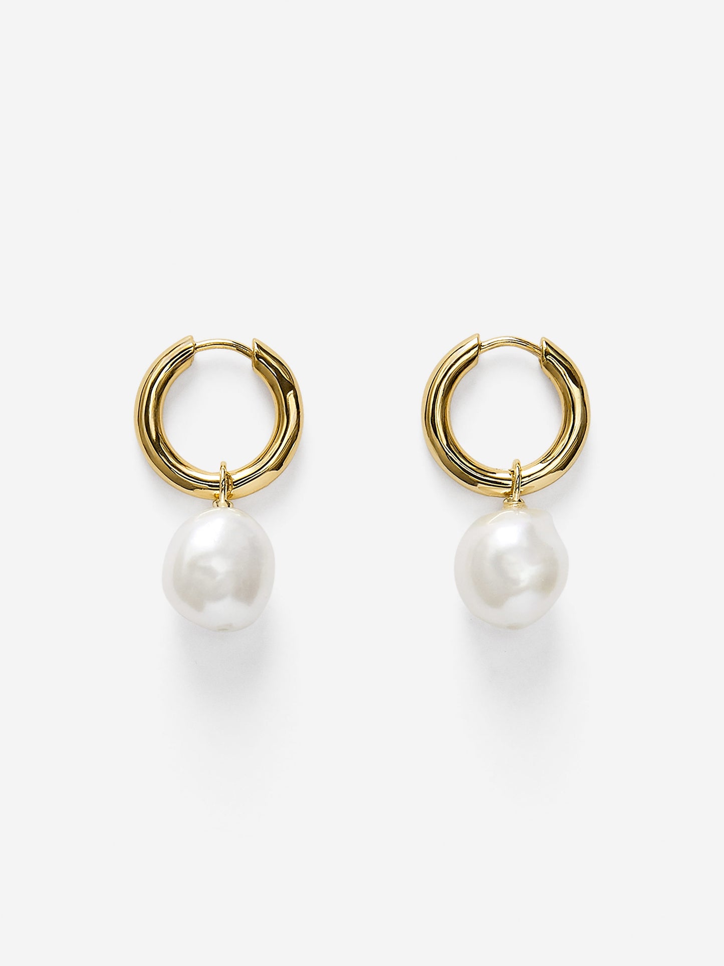 Pearl Hoop Earrings