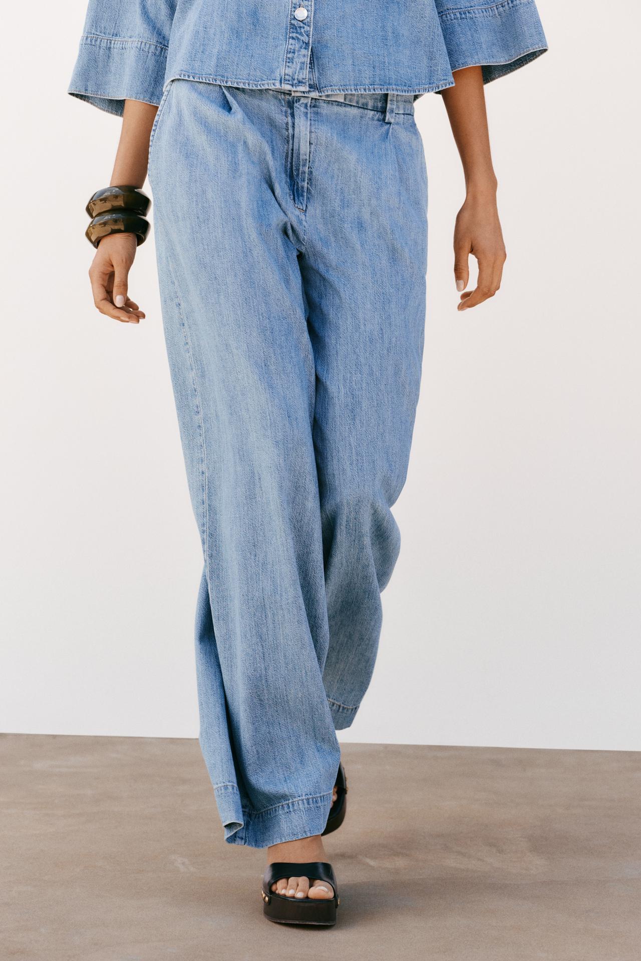 Z1975 wide-leg high-rise jeans with darts