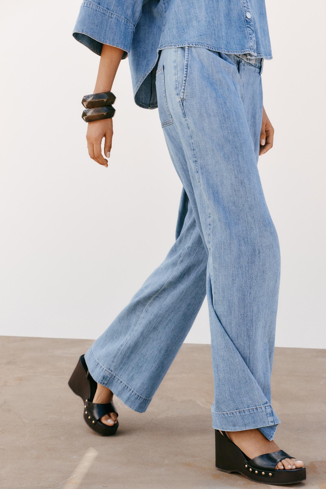 Z1975 wide-leg high-rise jeans with darts