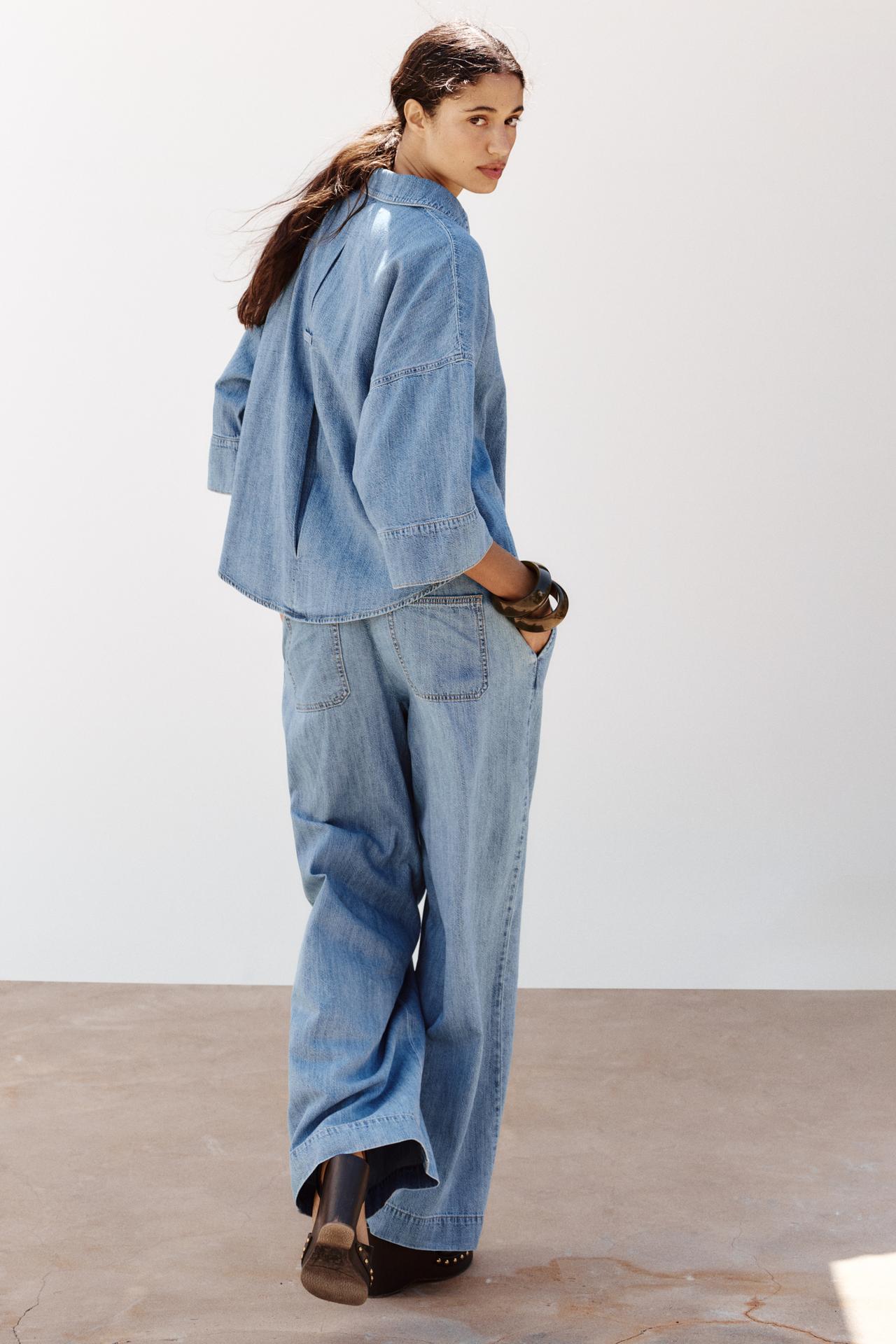 Z1975 wide-leg high-rise jeans with darts