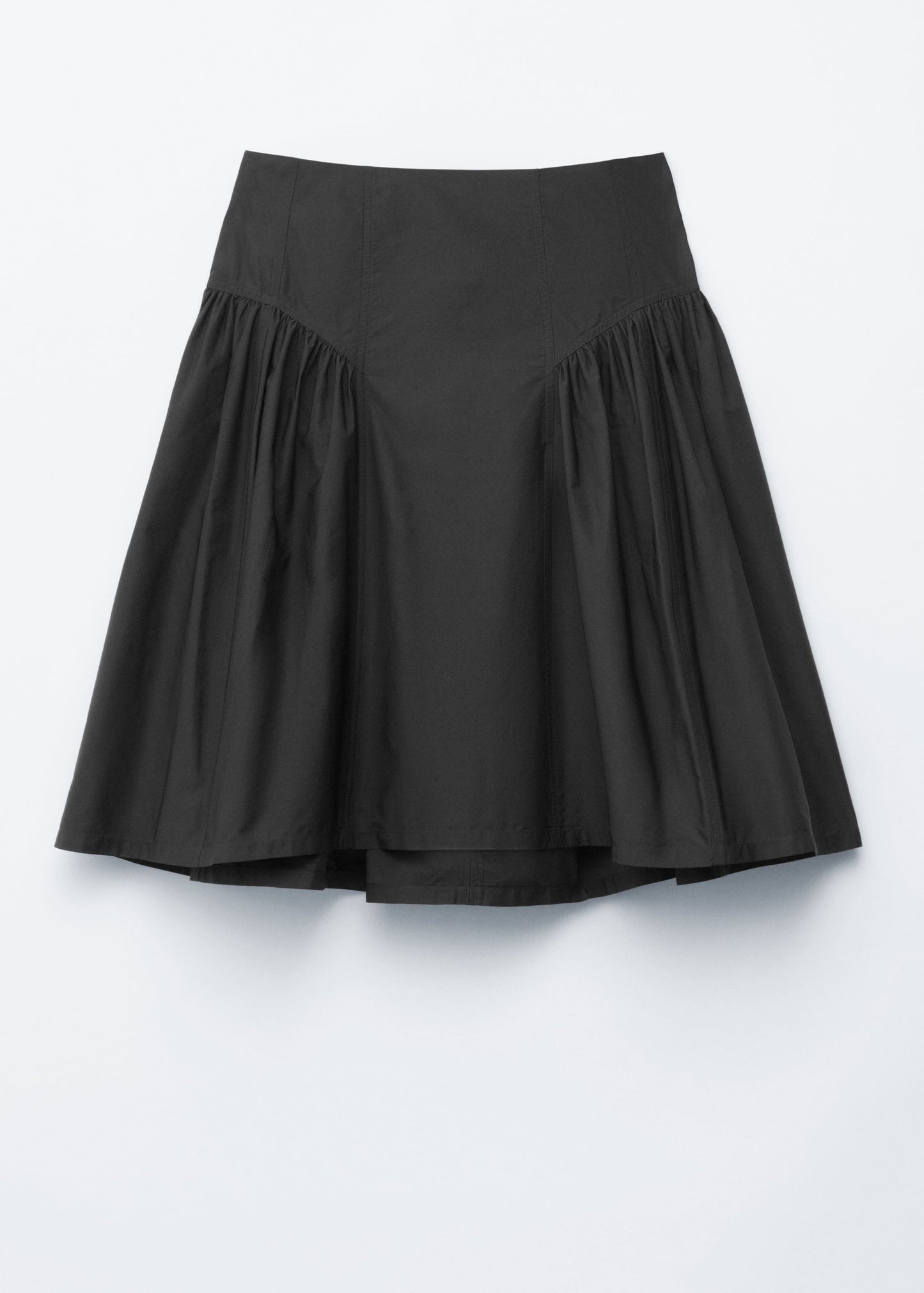 Puff A-line Midi Skirt