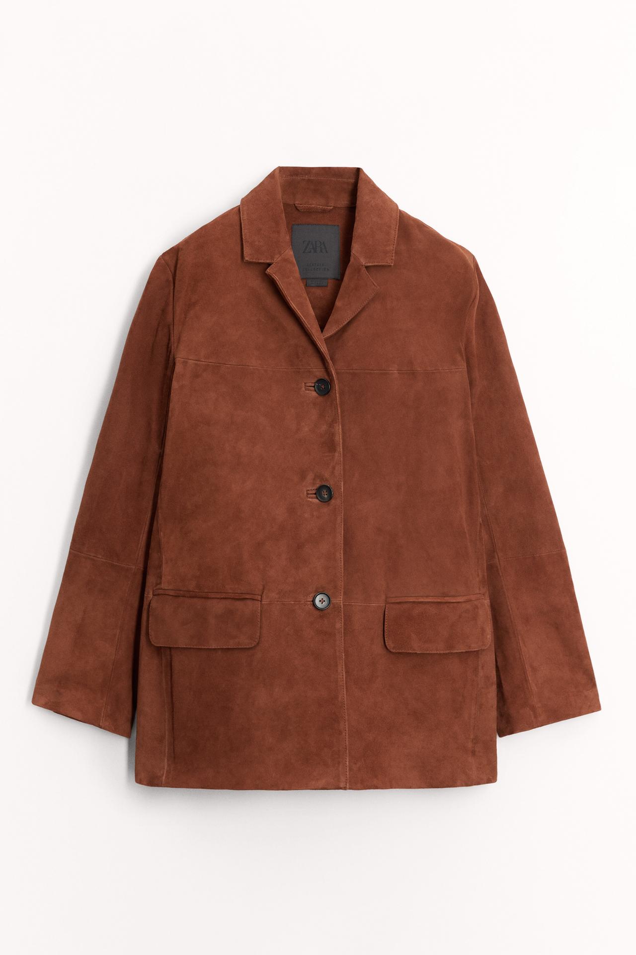ZW Collection limited edition 100% suede leather blazer
