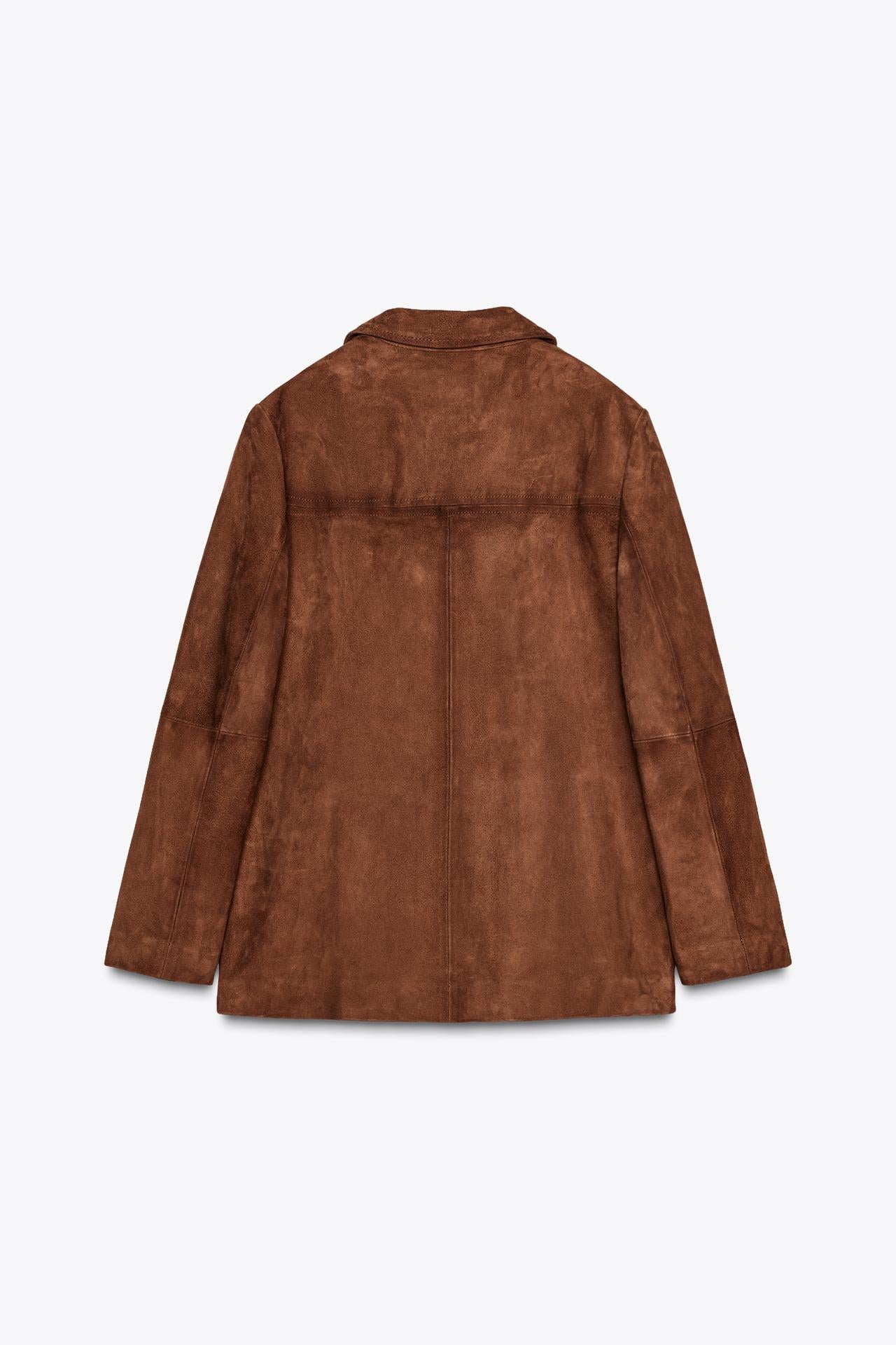 Oversized 100% Suede Blazer ZW Collection Limited Edition