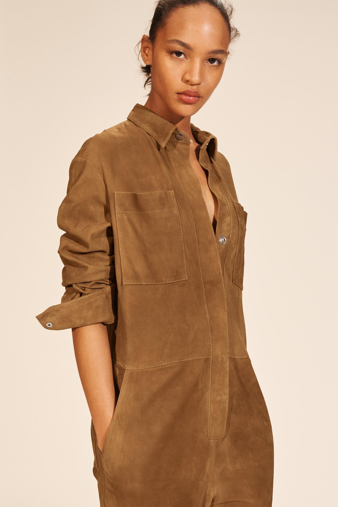 Limited Edition Suede Leather Jumpsuit