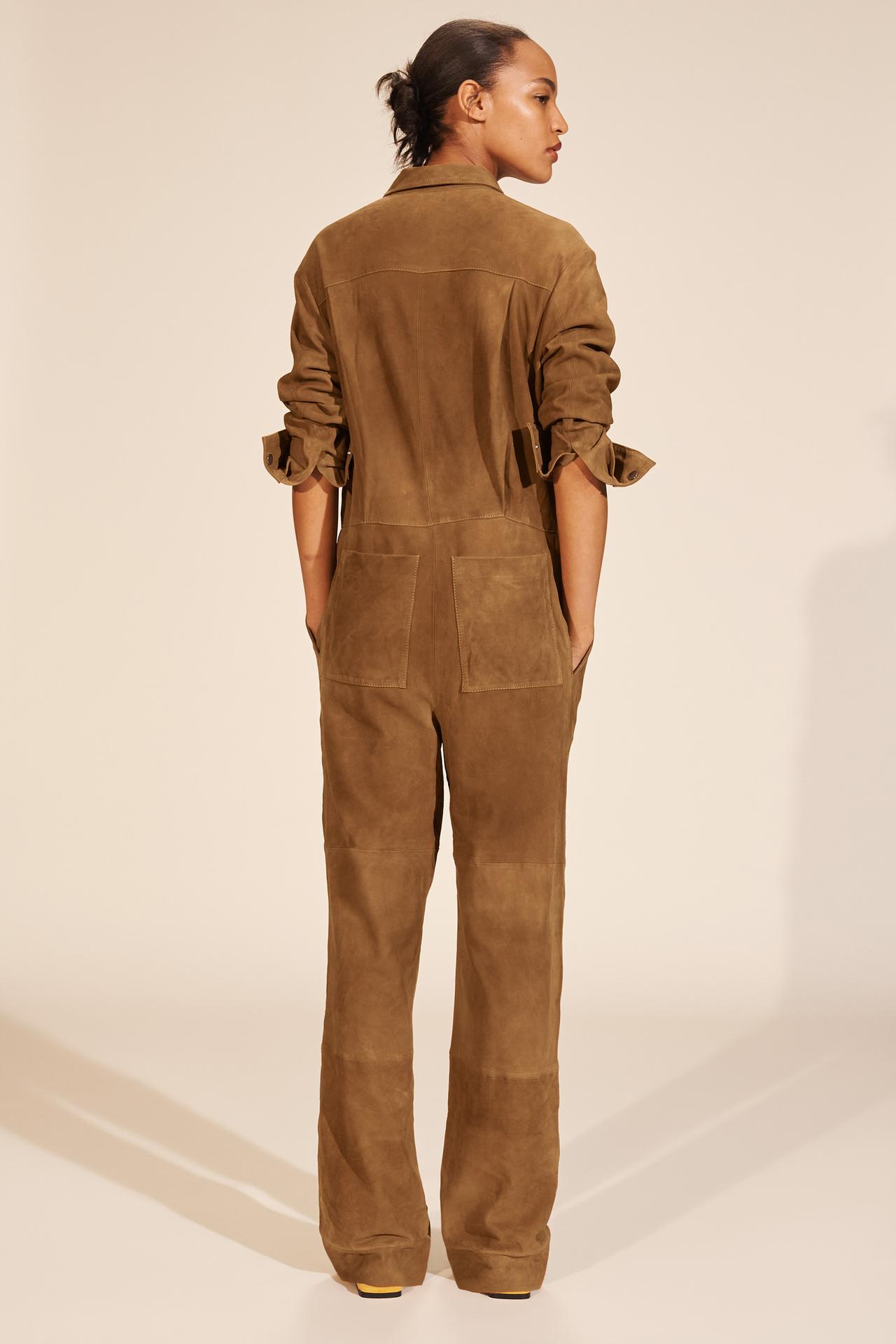 Limited Edition Suede Leather Jumpsuit