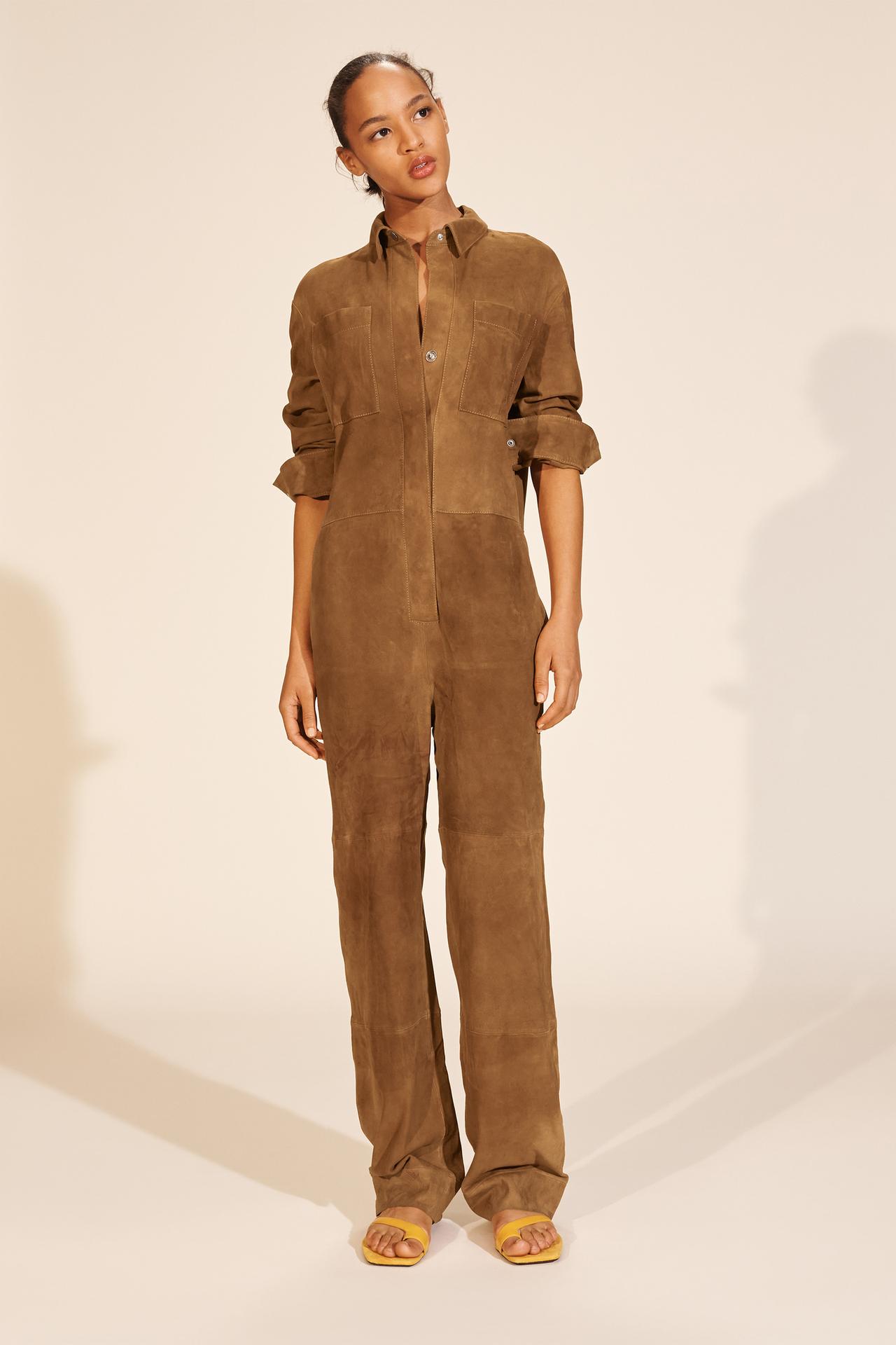 Limited Edition Suede Leather Jumpsuit
