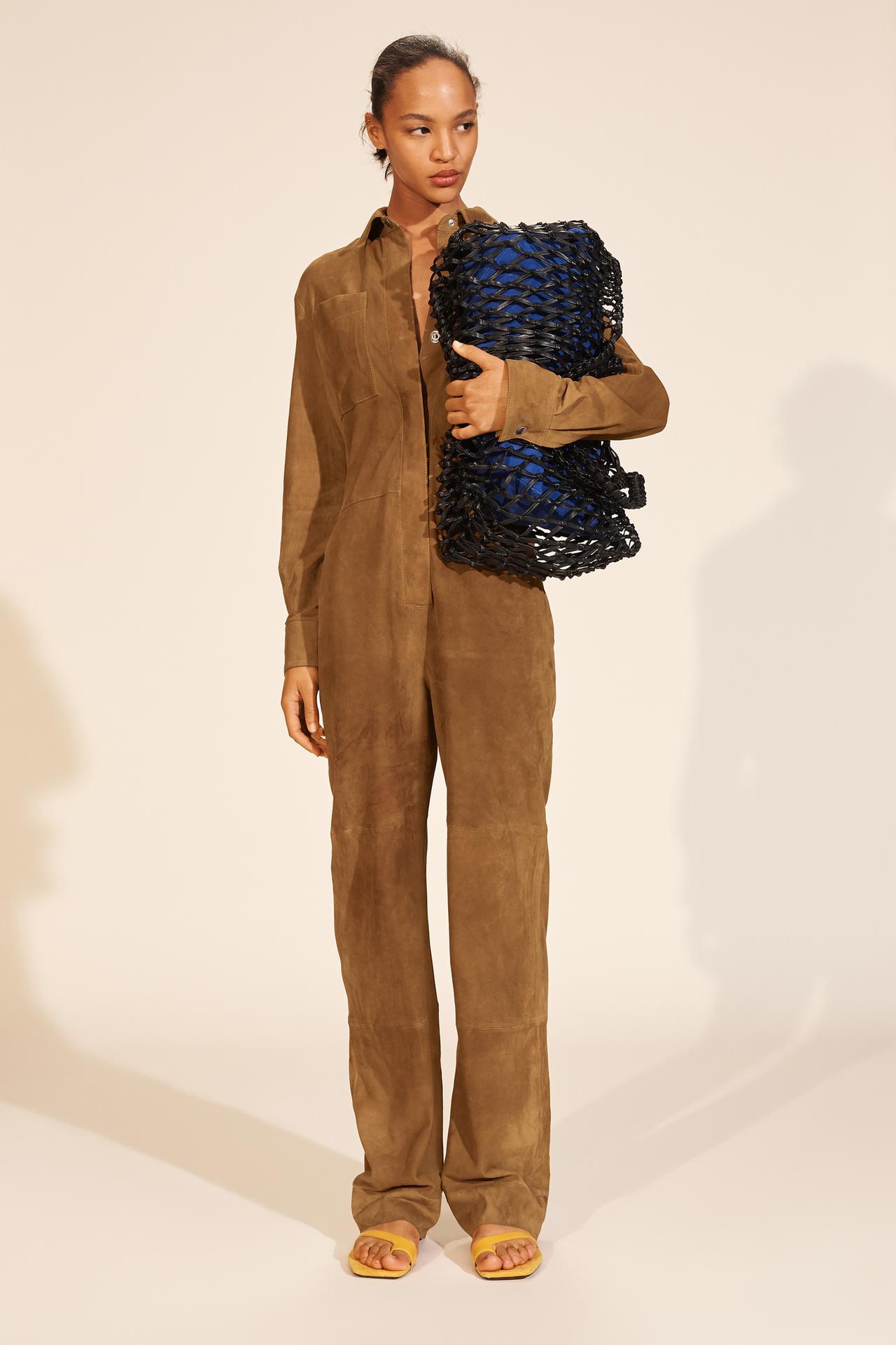 Limited Edition Suede Leather Jumpsuit