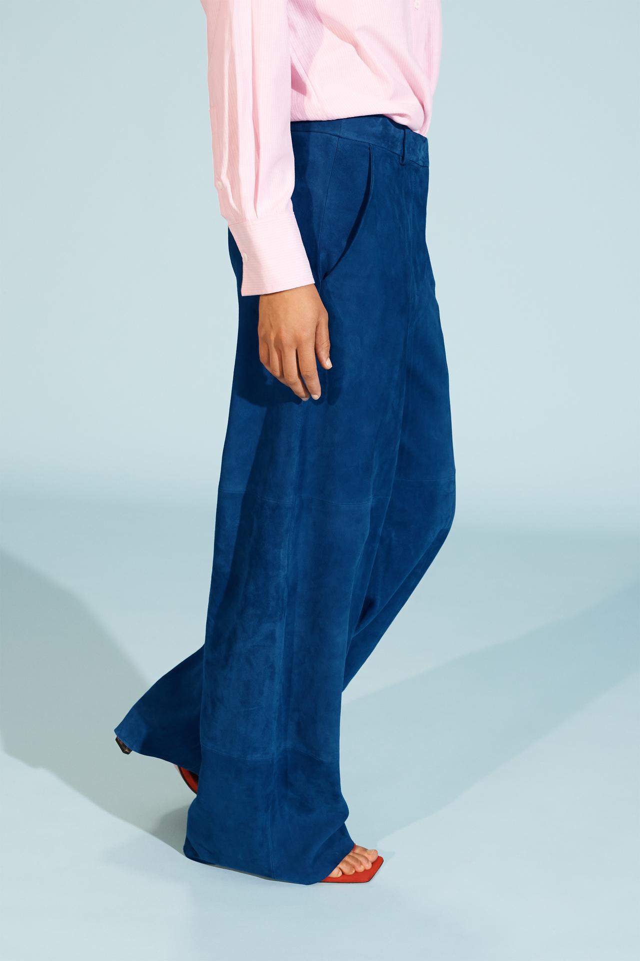 Limited Edition Baggy Suede Leather Trousers