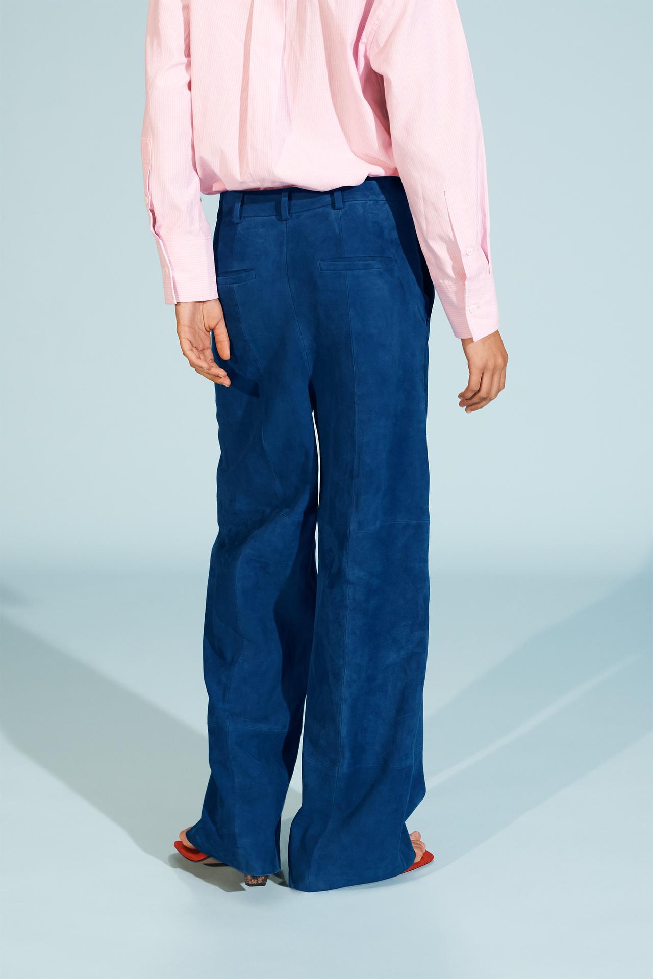 Limited Edition Baggy Suede Leather Trousers