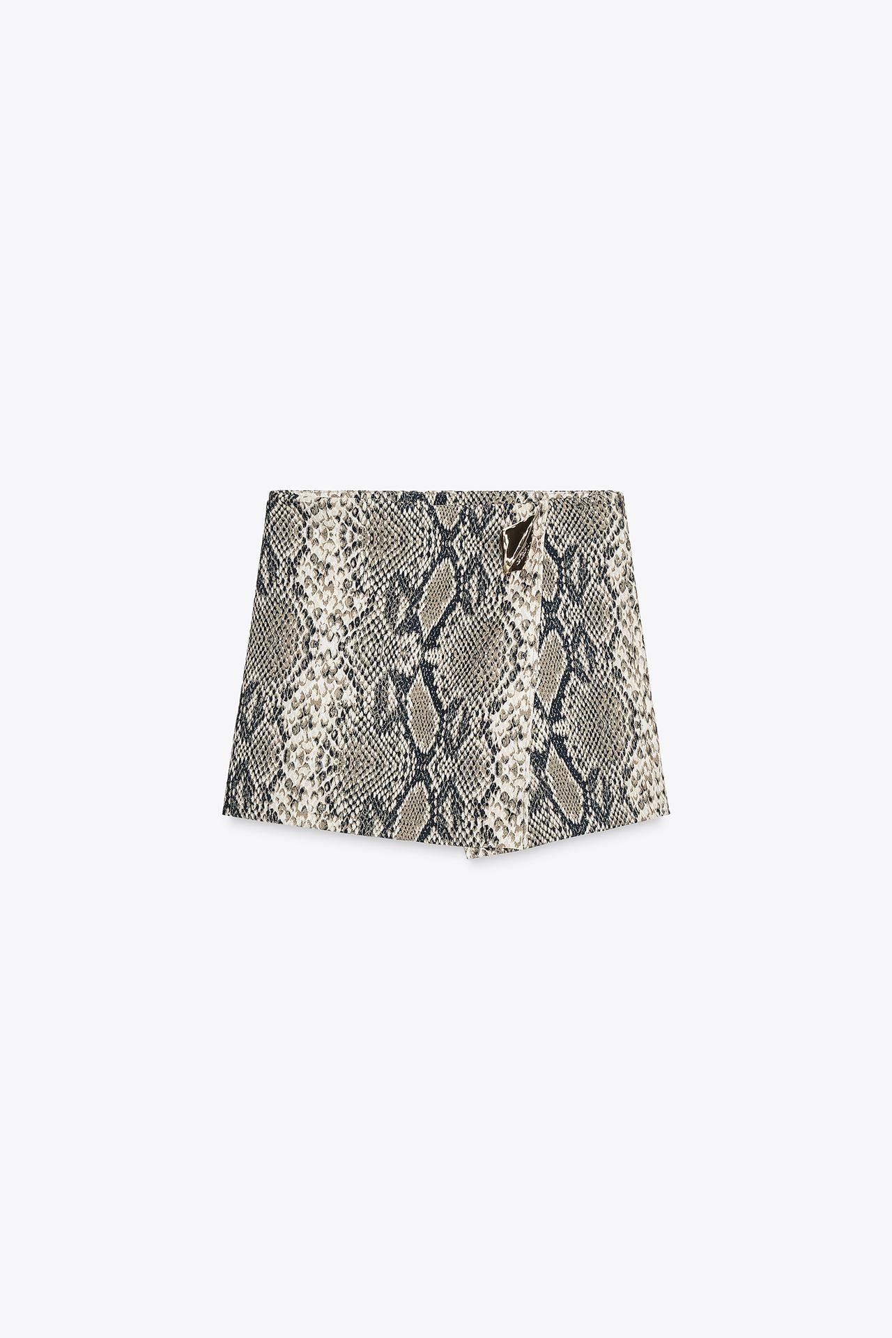 Asymmetric Skort With Applique