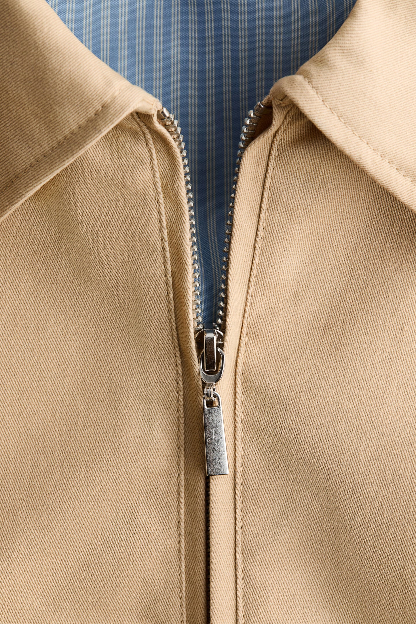 Collared cotton gilet