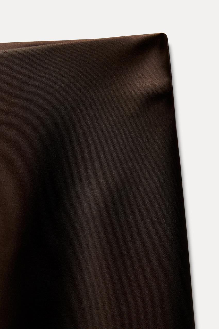 Satin Midi Skirt