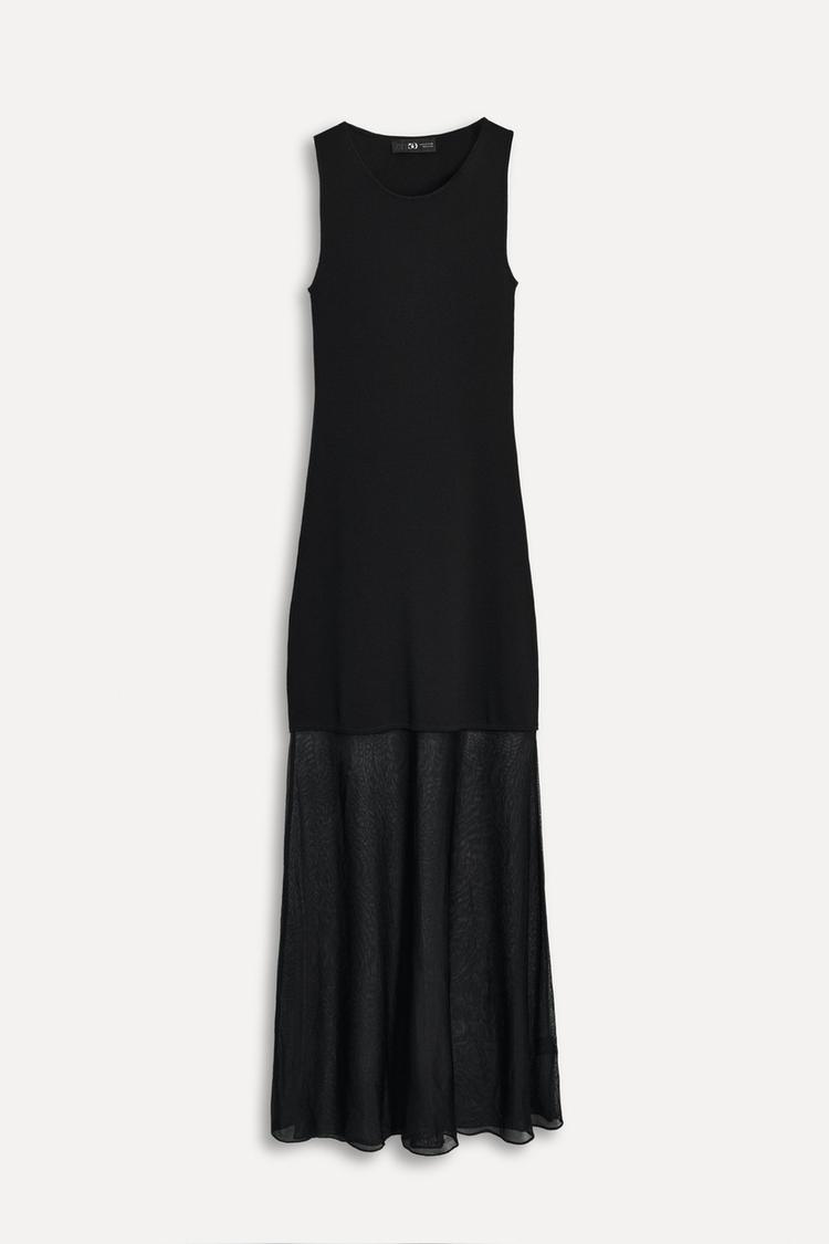 Contrast Knit Dress 50th Anniversary