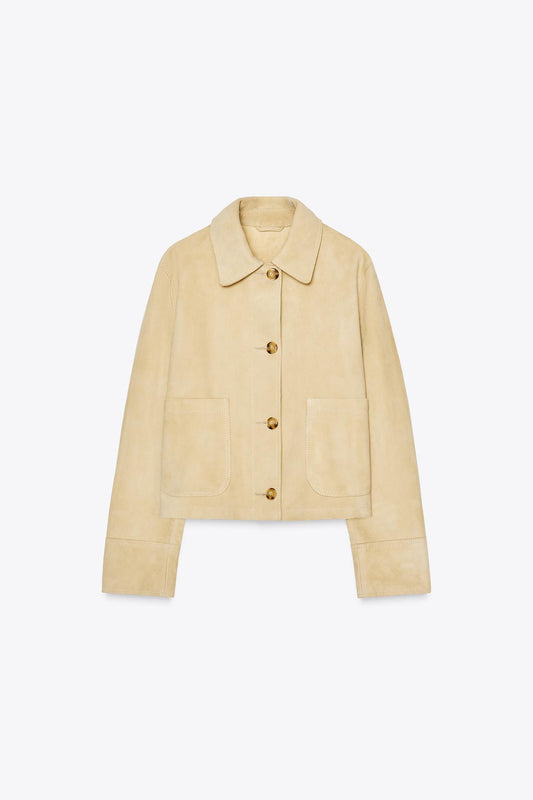 ZW Collection Limited Edition 100% Suede Leather Jacket