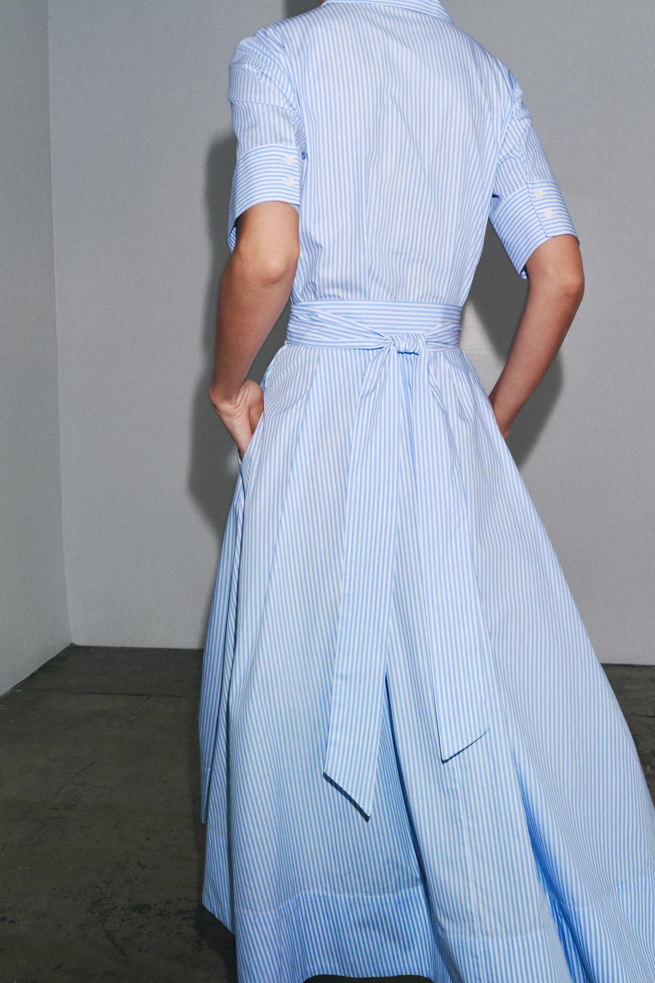 ZW Collection Poplin Shirt Dress