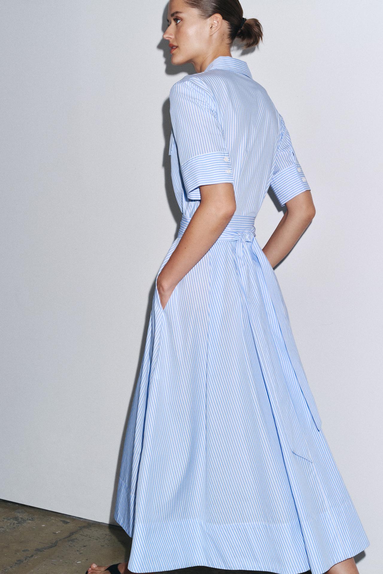ZW Collection Poplin Shirt Dress