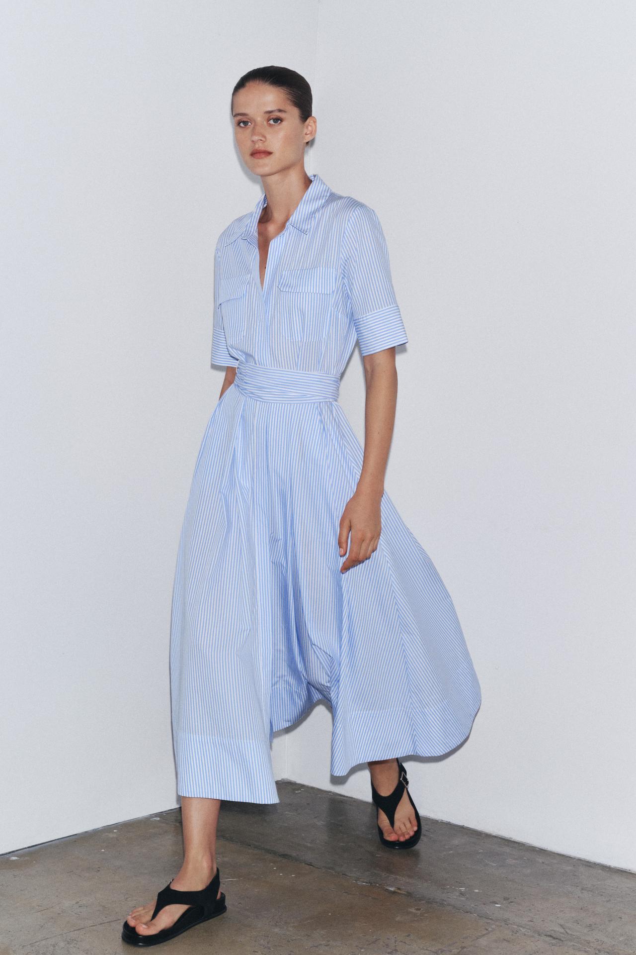 ZW Collection Poplin Shirt Dress
