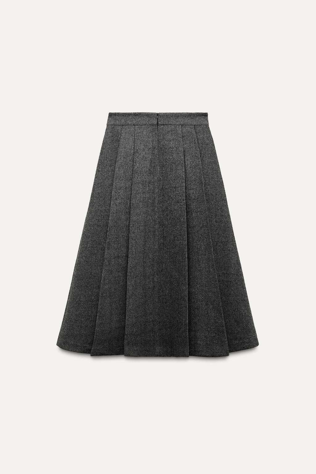 ZW Collection Box Pleat Midi Skirt