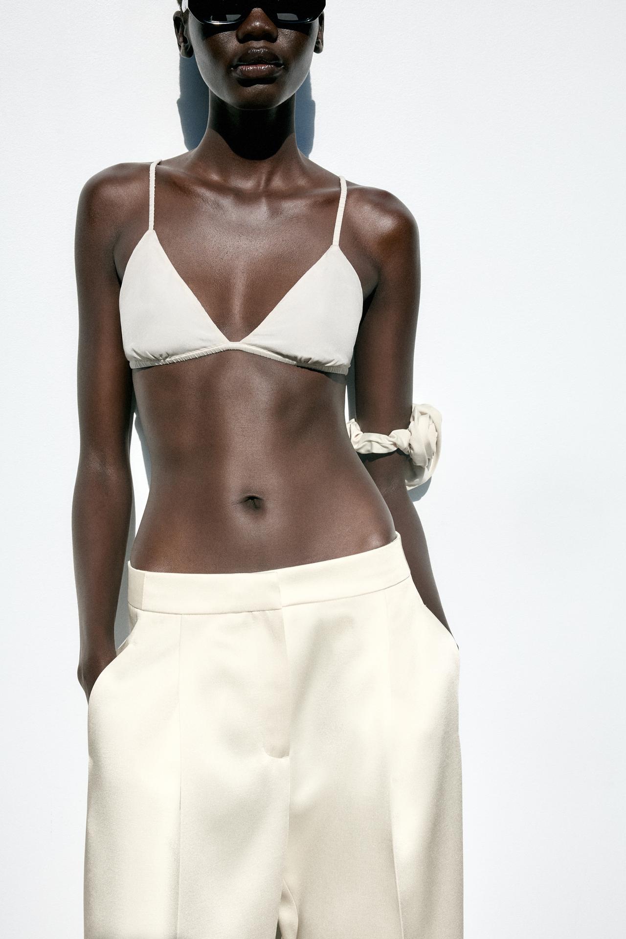 Wide-Leg Satin Trousers