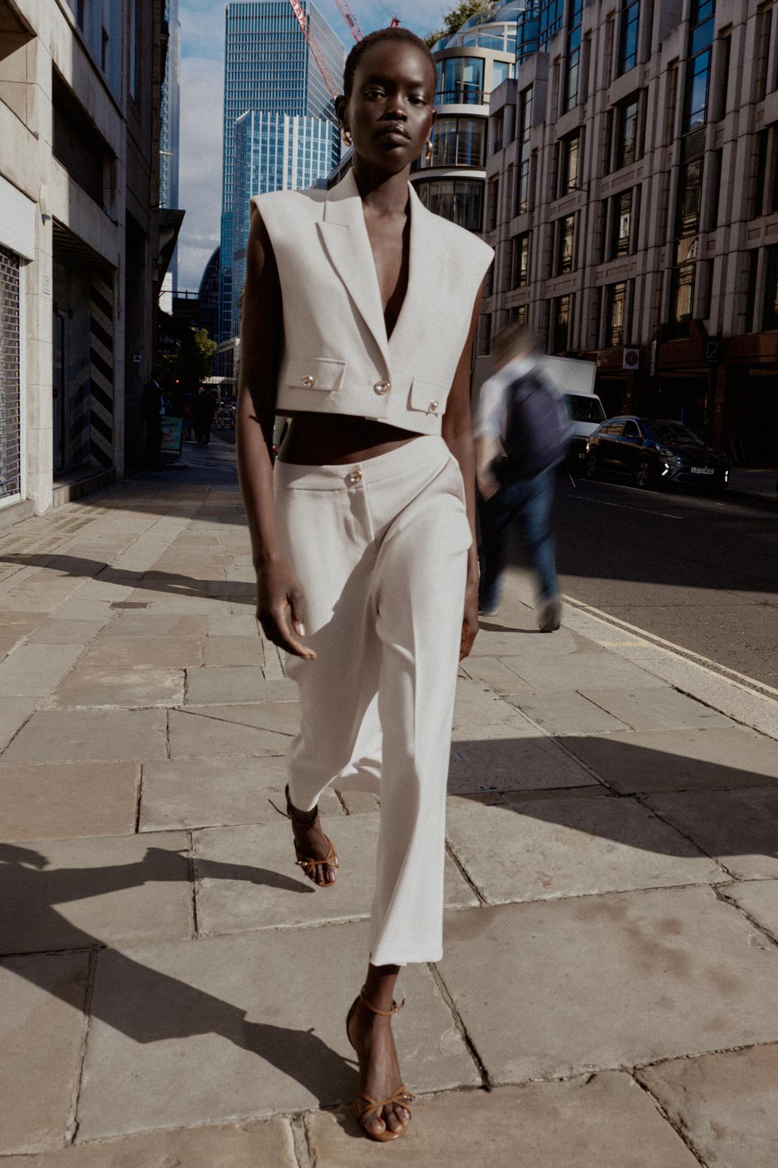 High-Waist Culotte Trousers