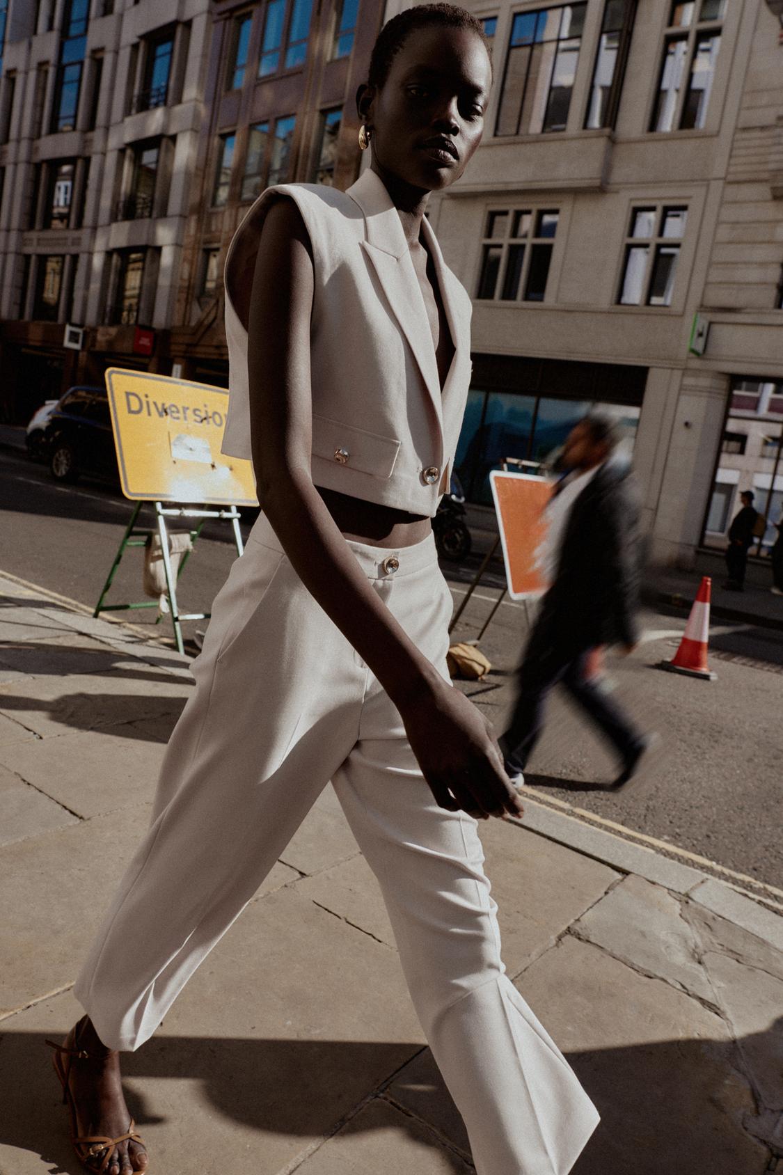 High-Waist Culotte Trousers
