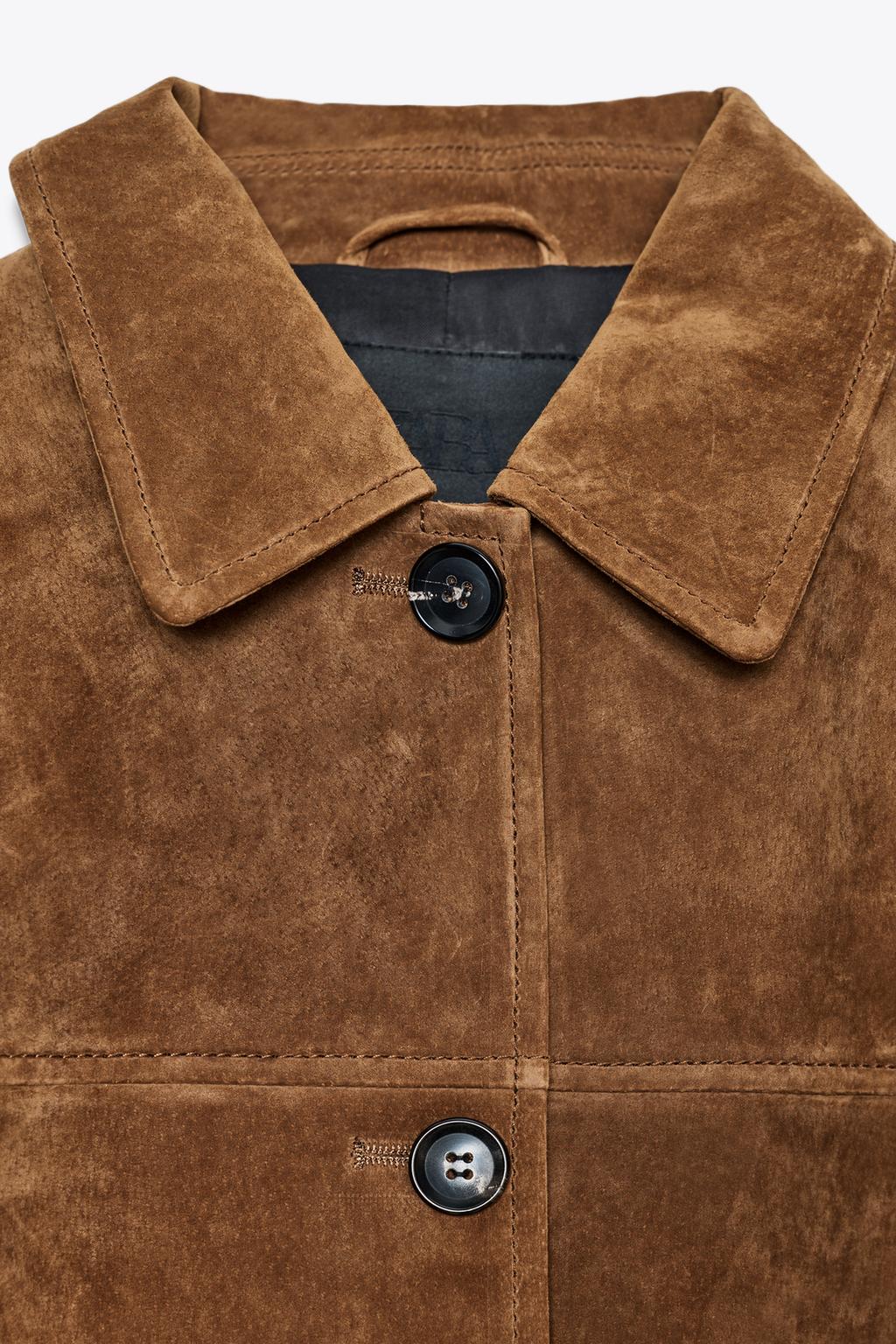 Suede Leather Jacket ZW Collection Limited Edition
