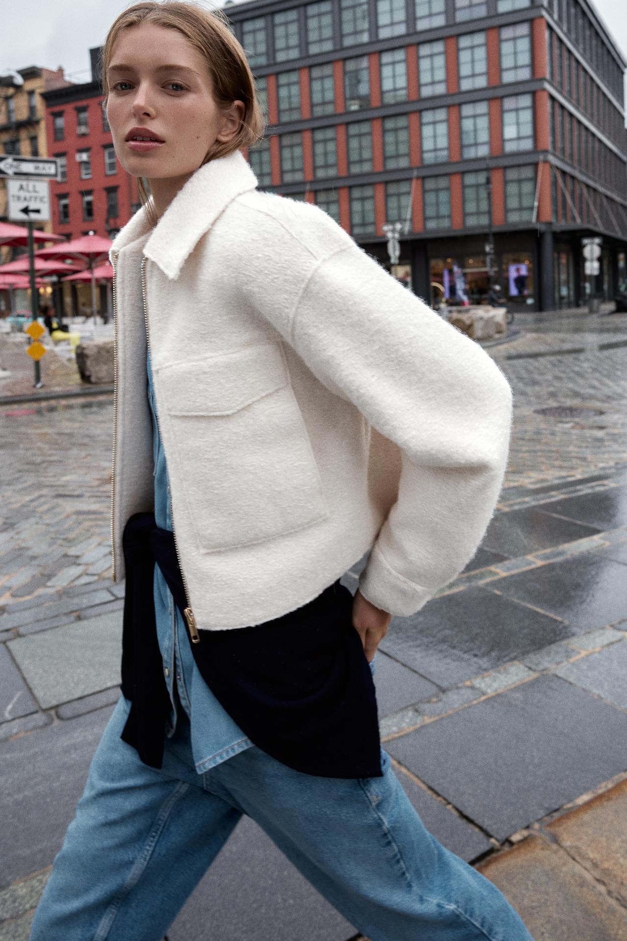 Bouclé Jacket With Patch Pockets