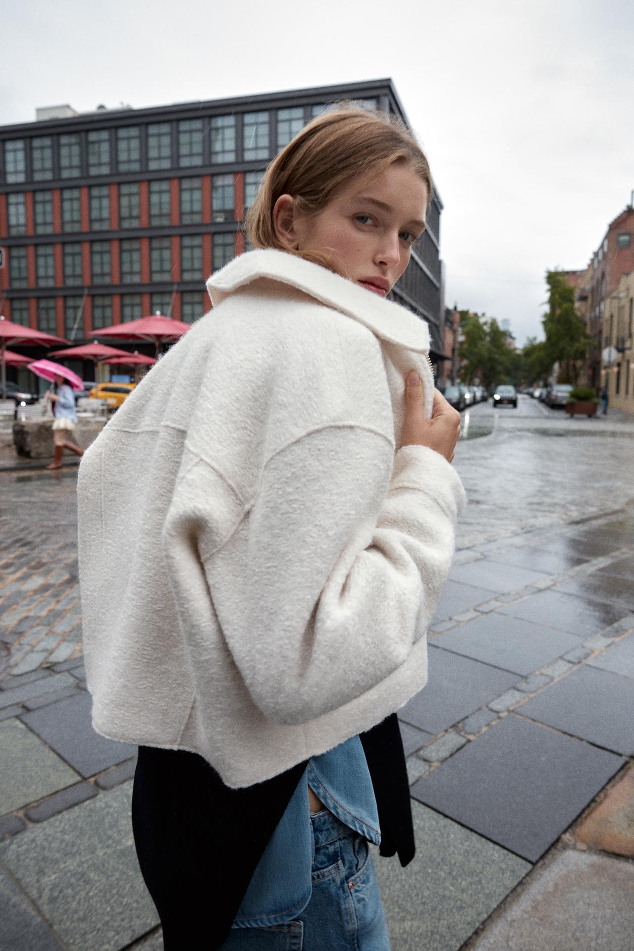Bouclé Jacket With Patch Pockets