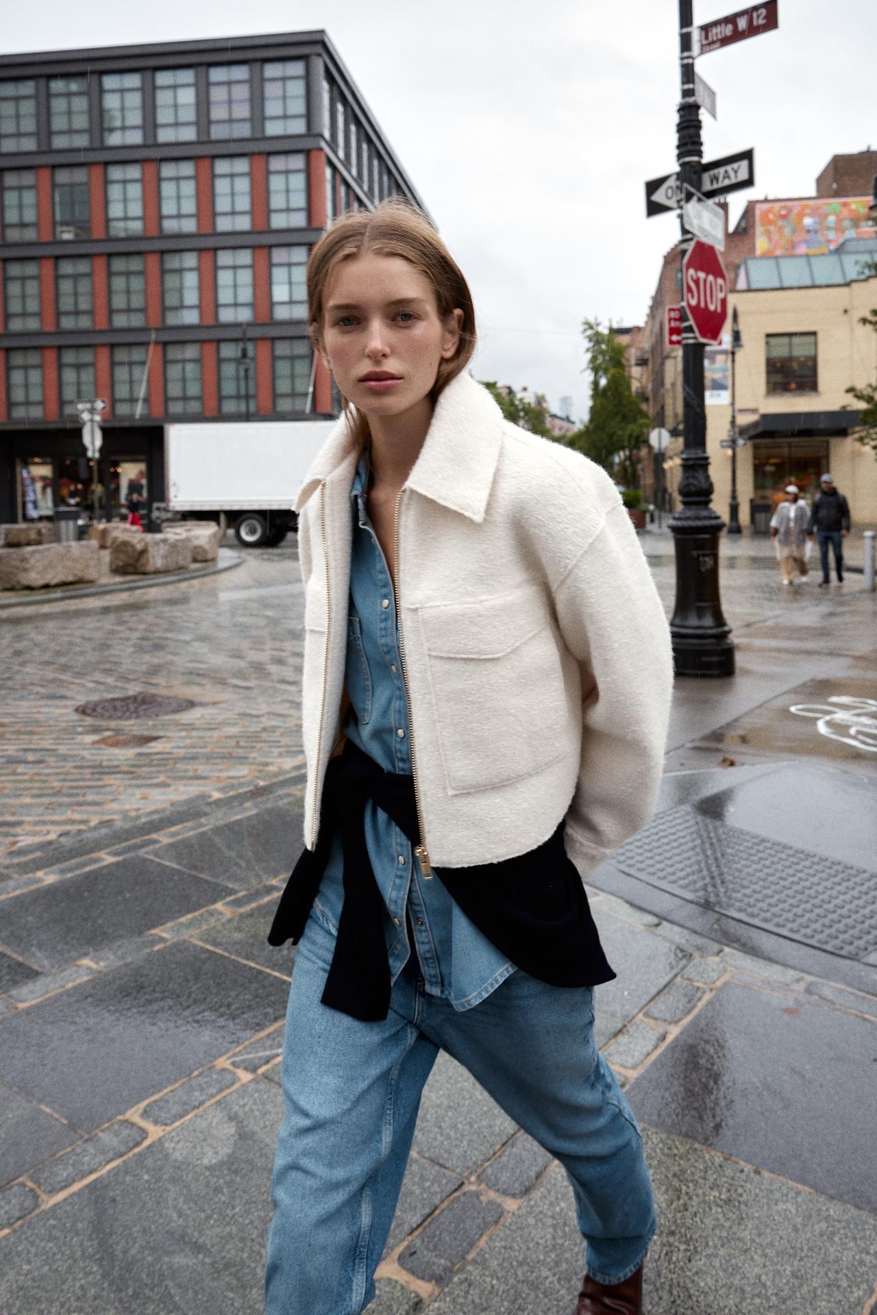 Bouclé Jacket With Patch Pockets