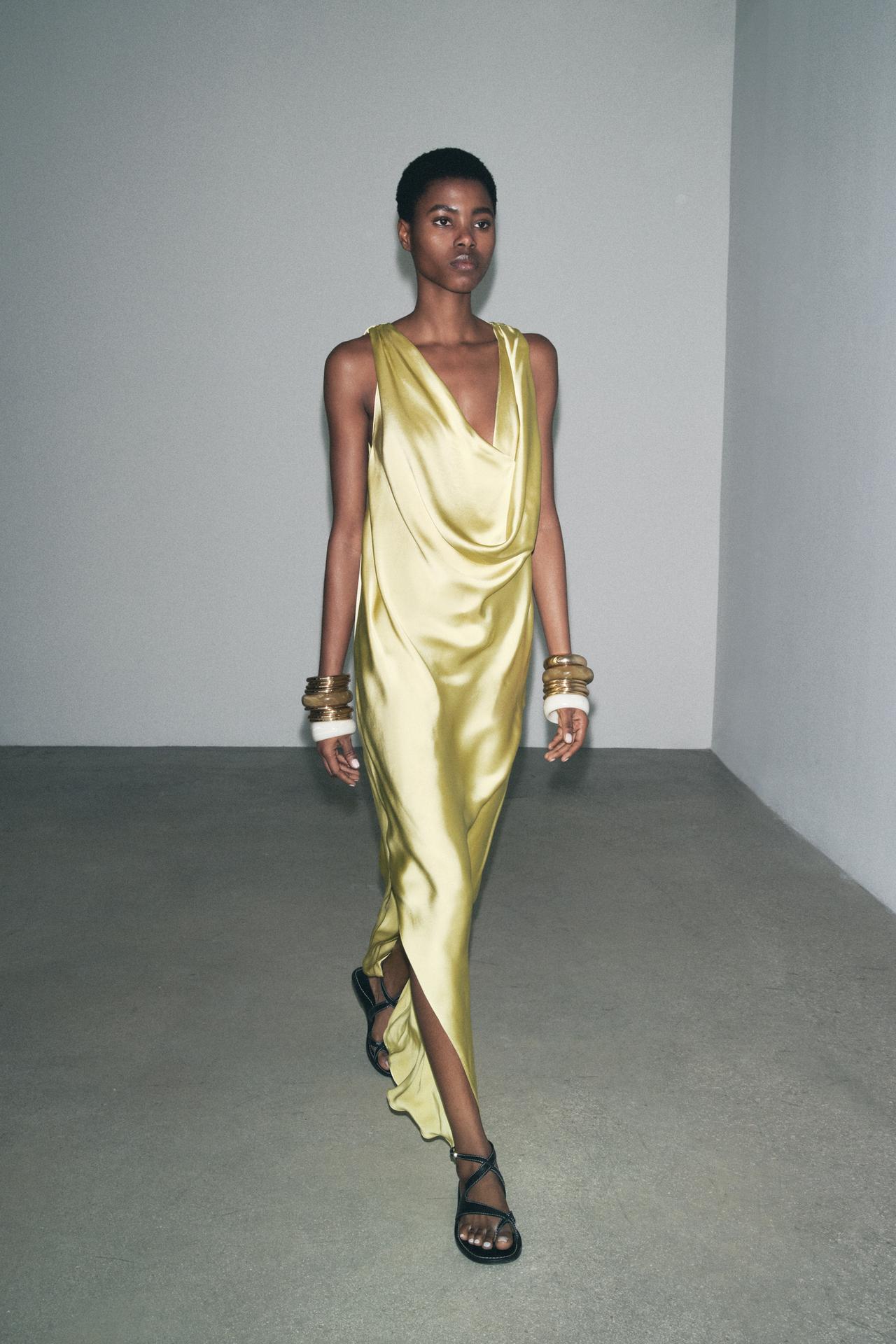ZW Collection flowing satin dress