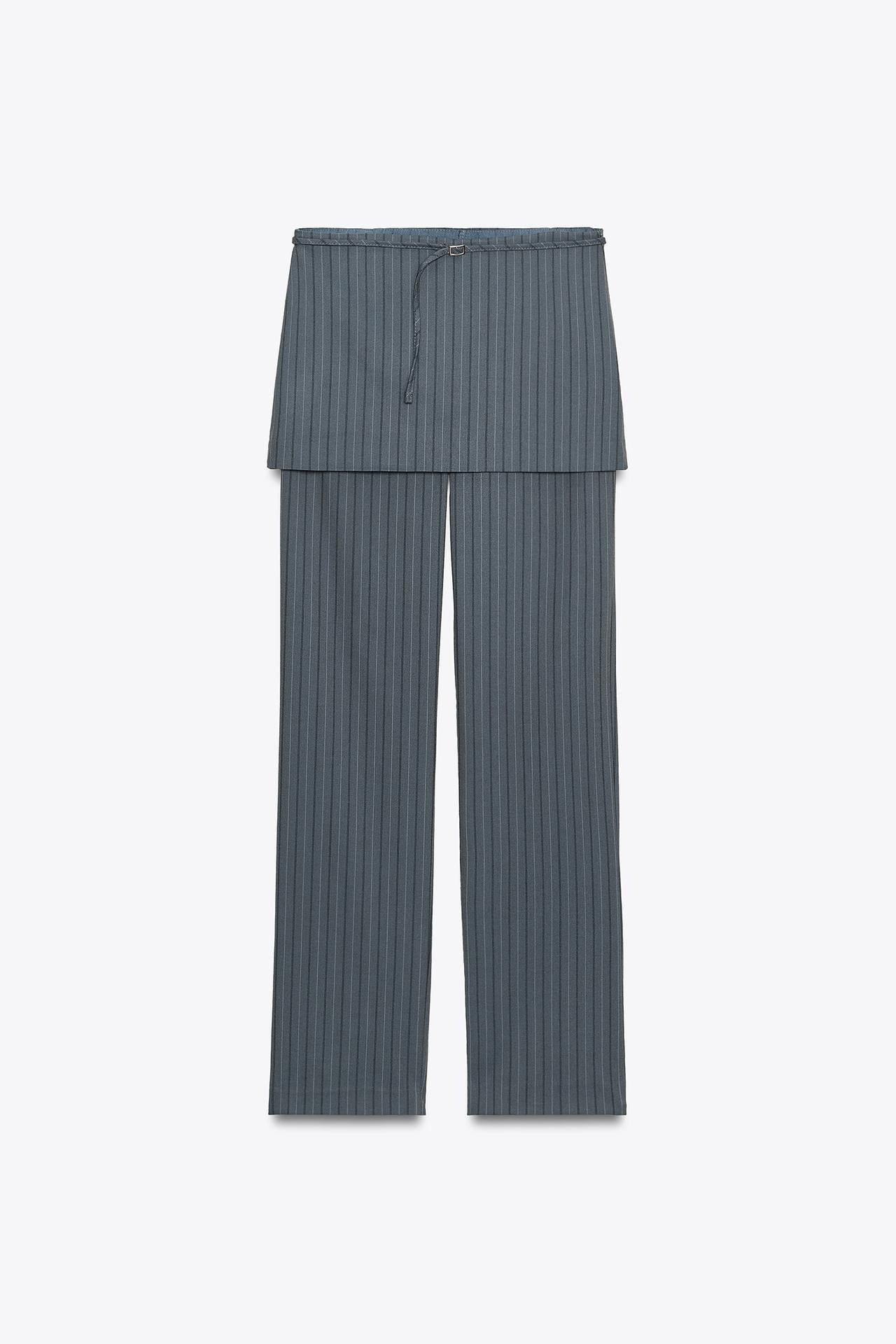 Pinstripe Trouser Skirt