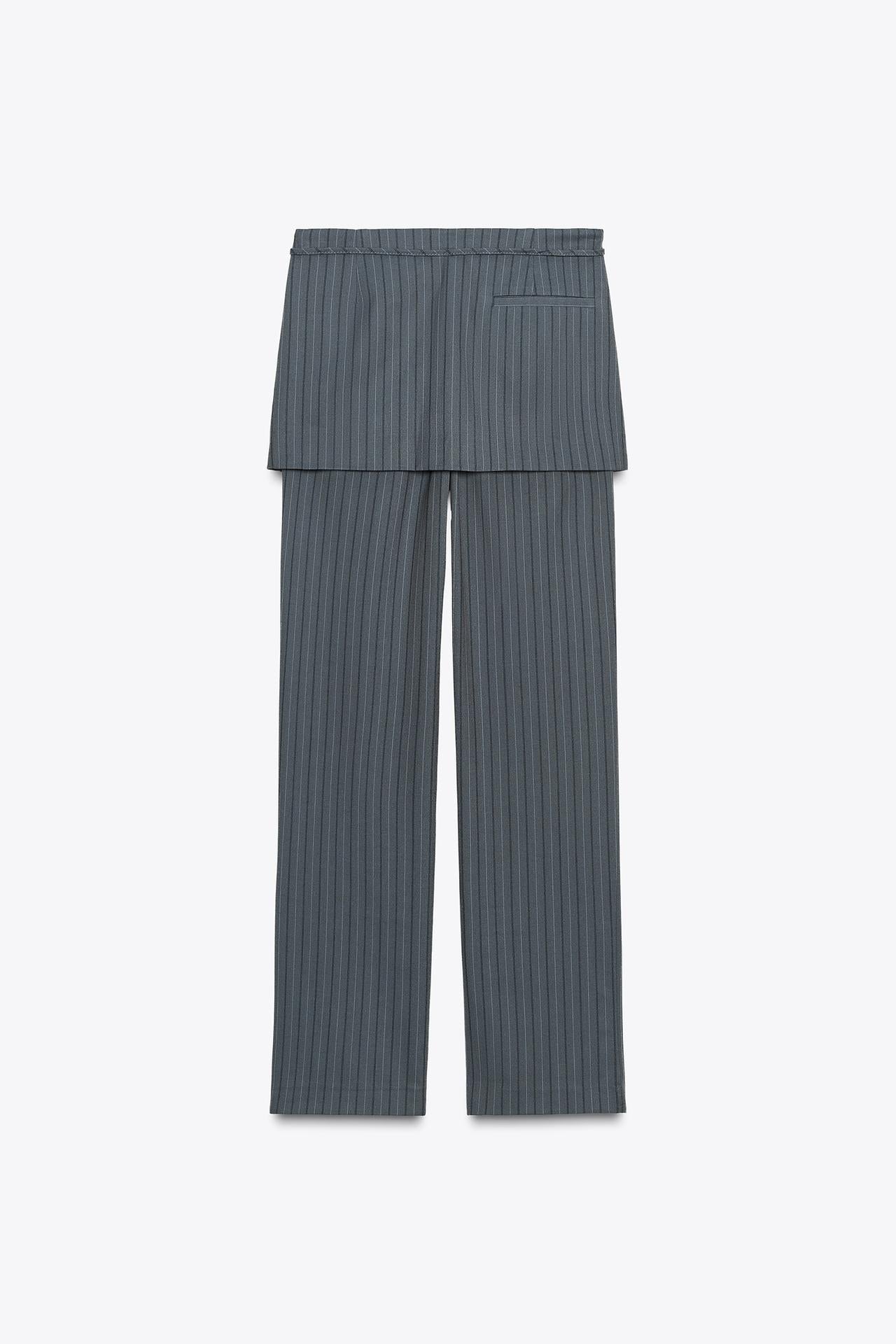 Pinstripe Trouser Skirt