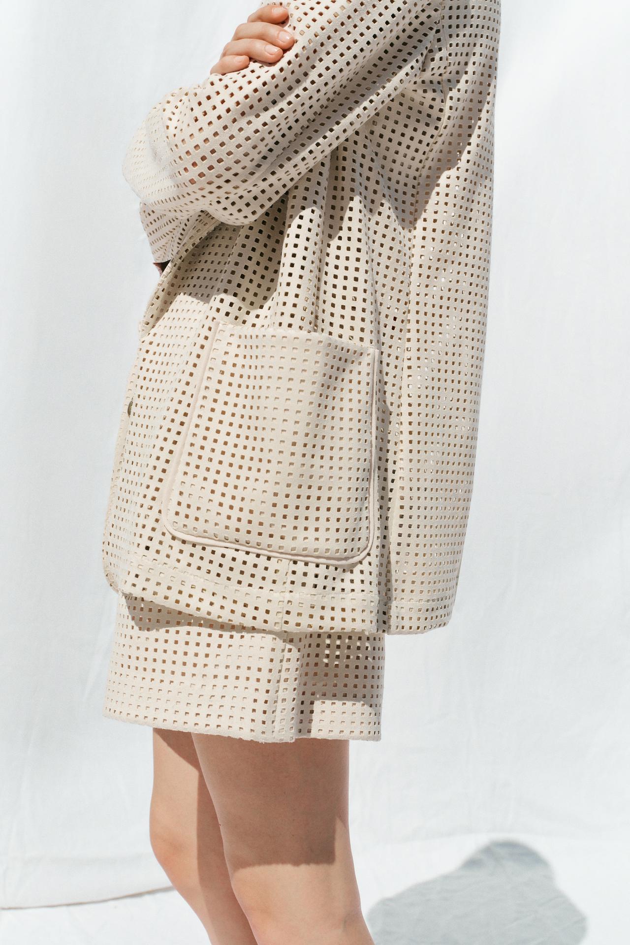 Faux Suede Cut-Out Blazer
