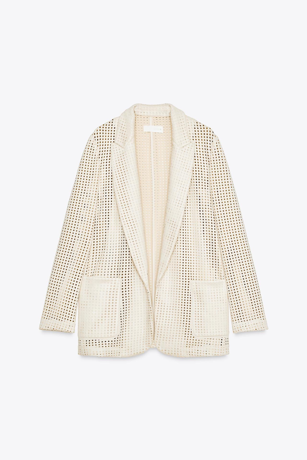 Faux Suede Cut-Out Blazer
