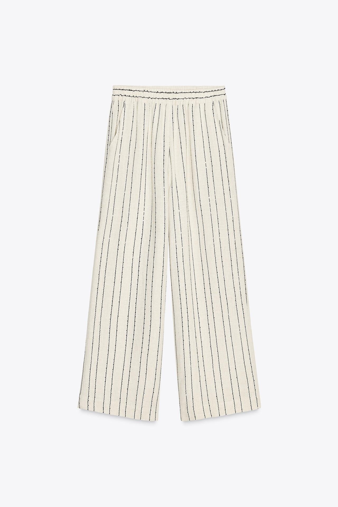 Striped Sequin Trousers
