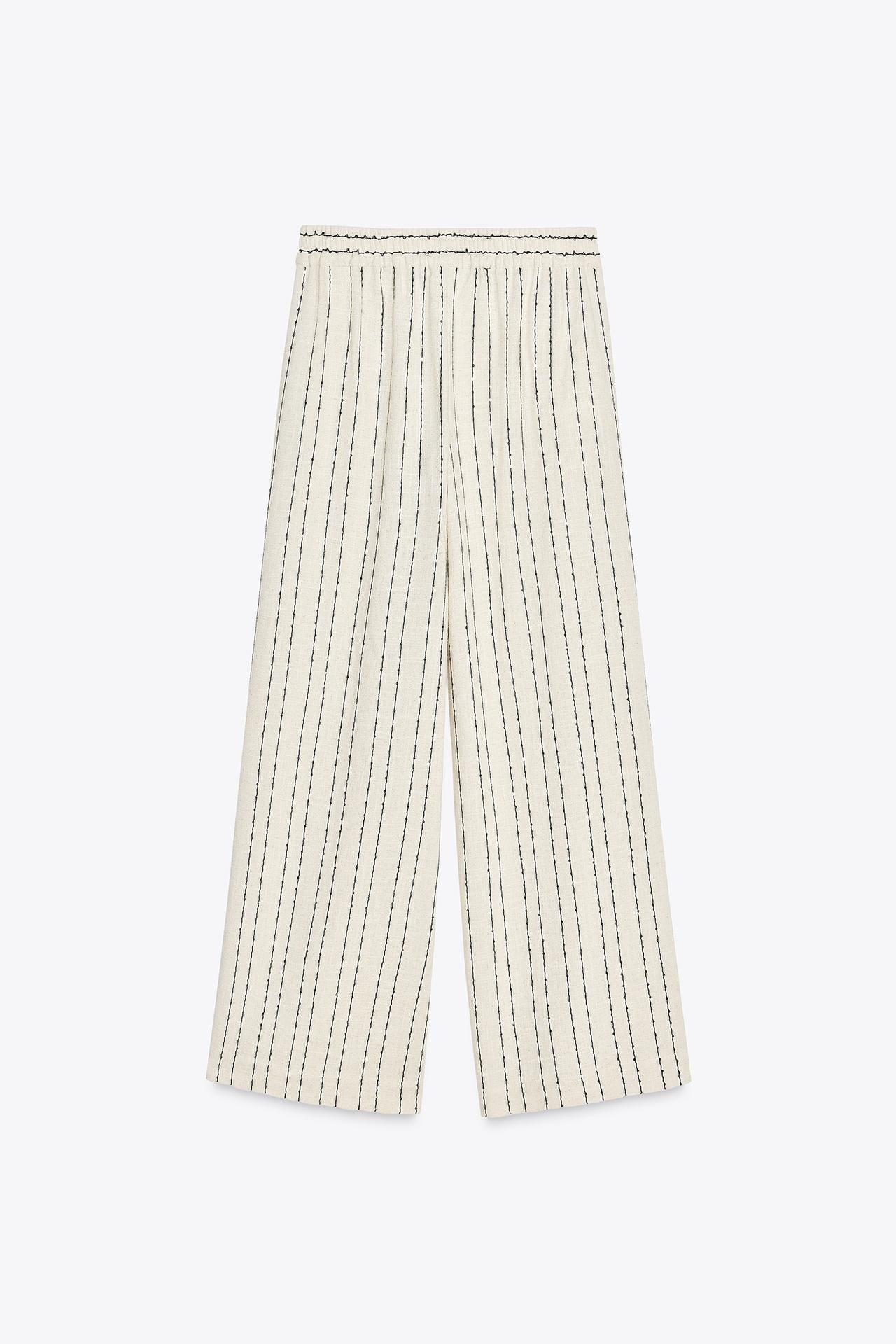 Striped Sequin Trousers