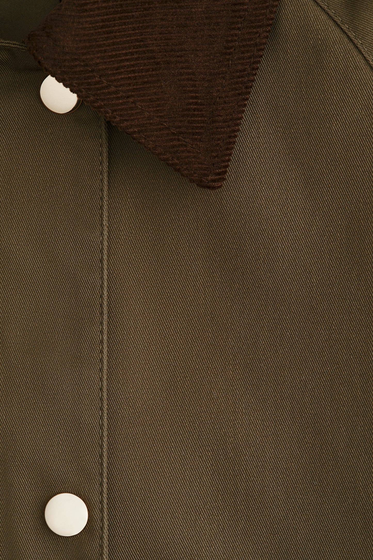 Corduroy-collar jacket
