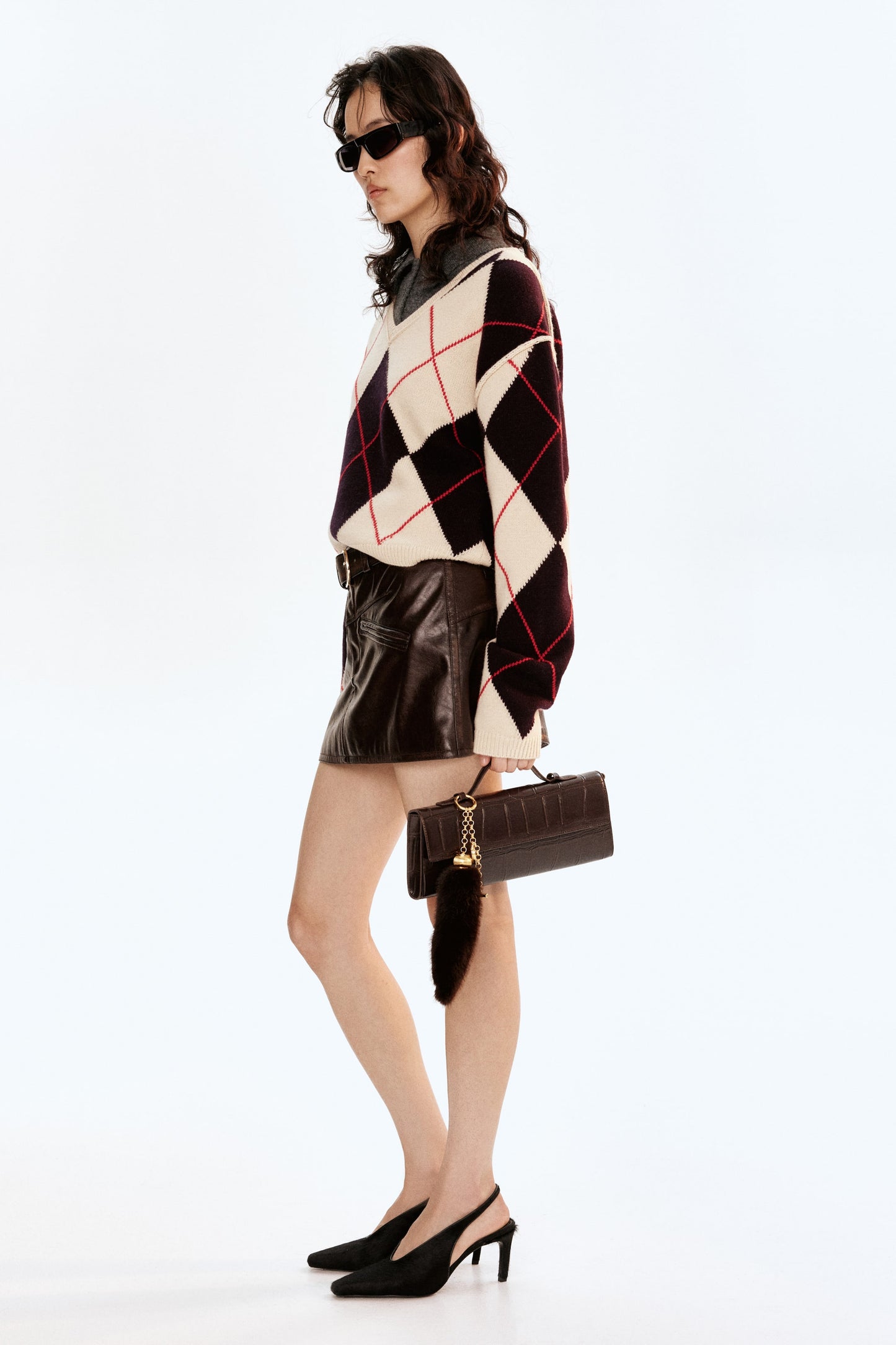 Jacquard-knit wool jumper