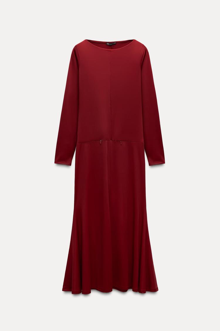Long godet dress