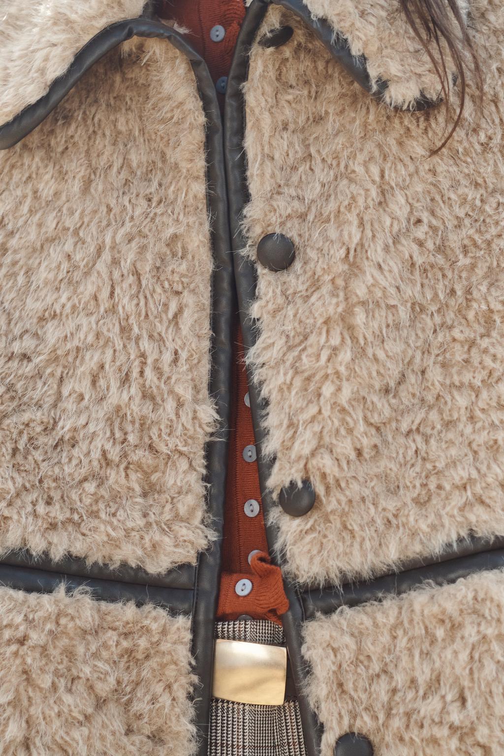 Long Faux Shearling Coat - Limited Edition